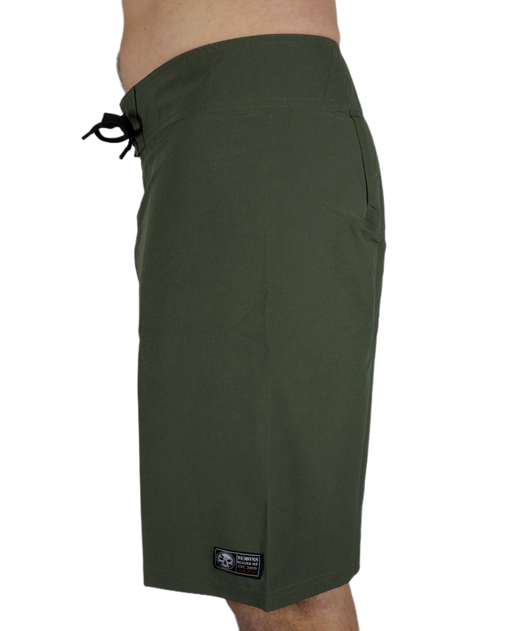 Closeout- Military Green Stretch Board Shorts