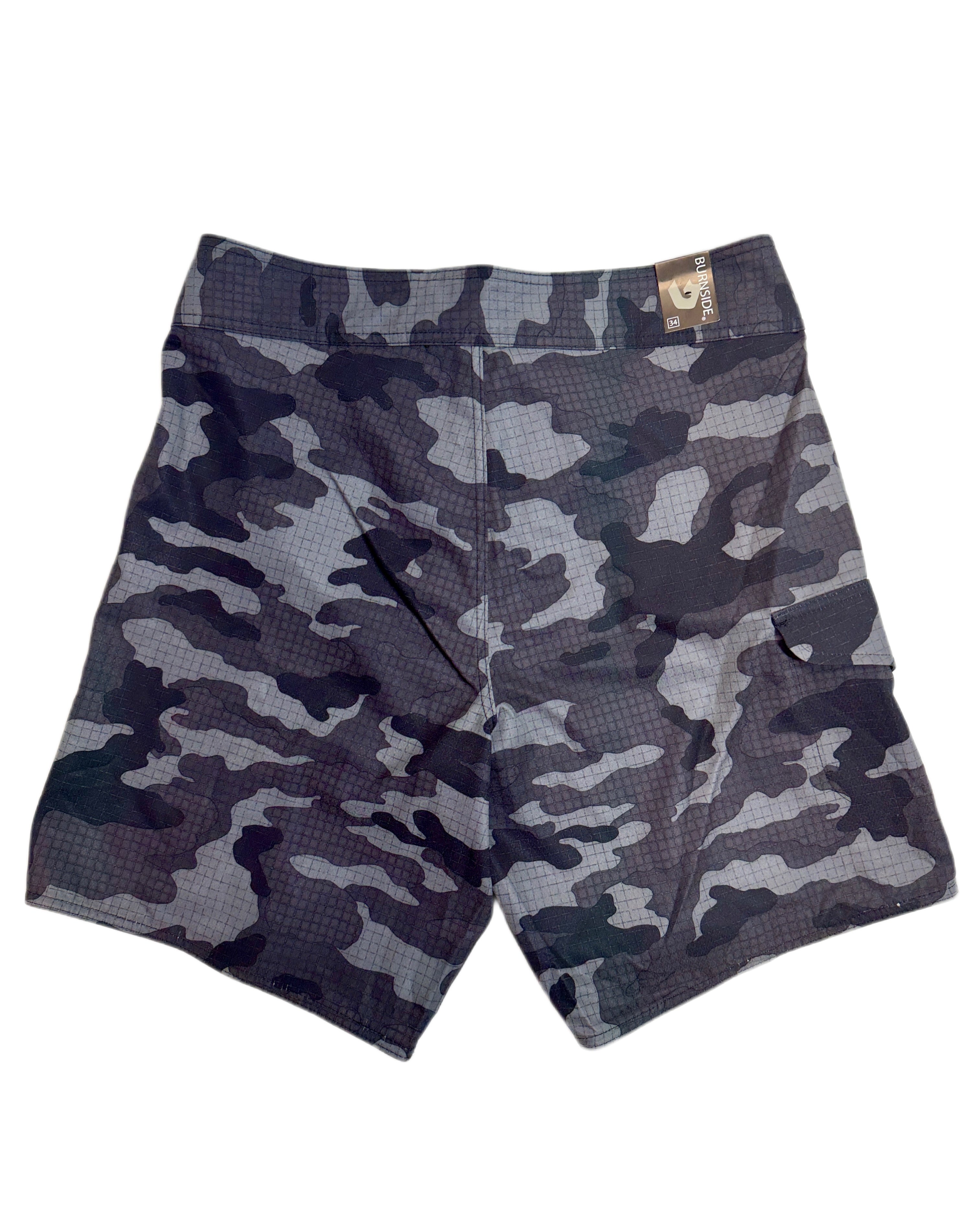 Black Camo Stretch Board Shorts