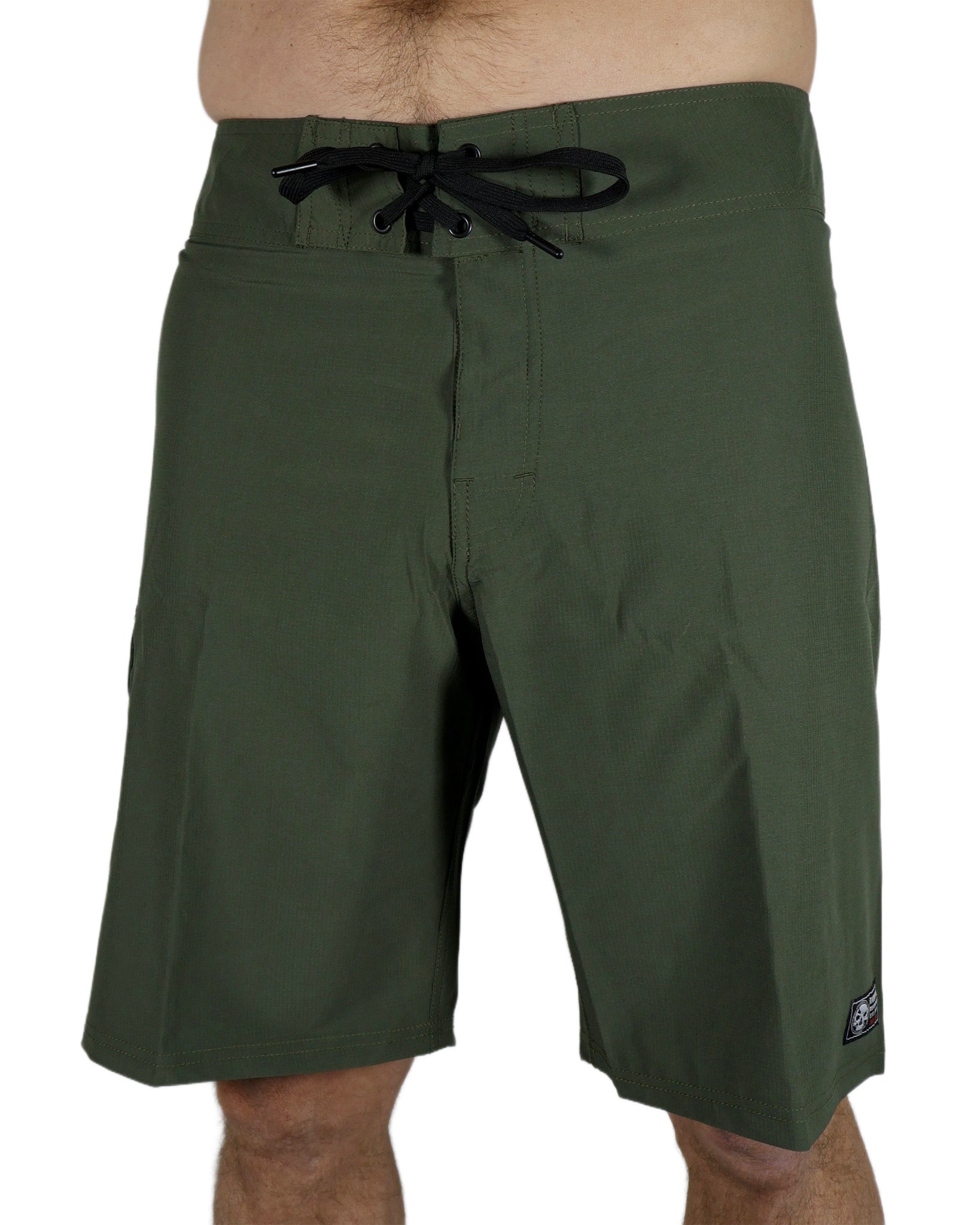 Closeout- Military Green Stretch Board Shorts
