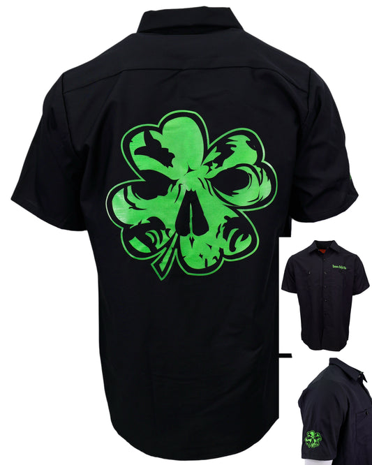 "Lucky" Embroidered Industrial Shop Shirt