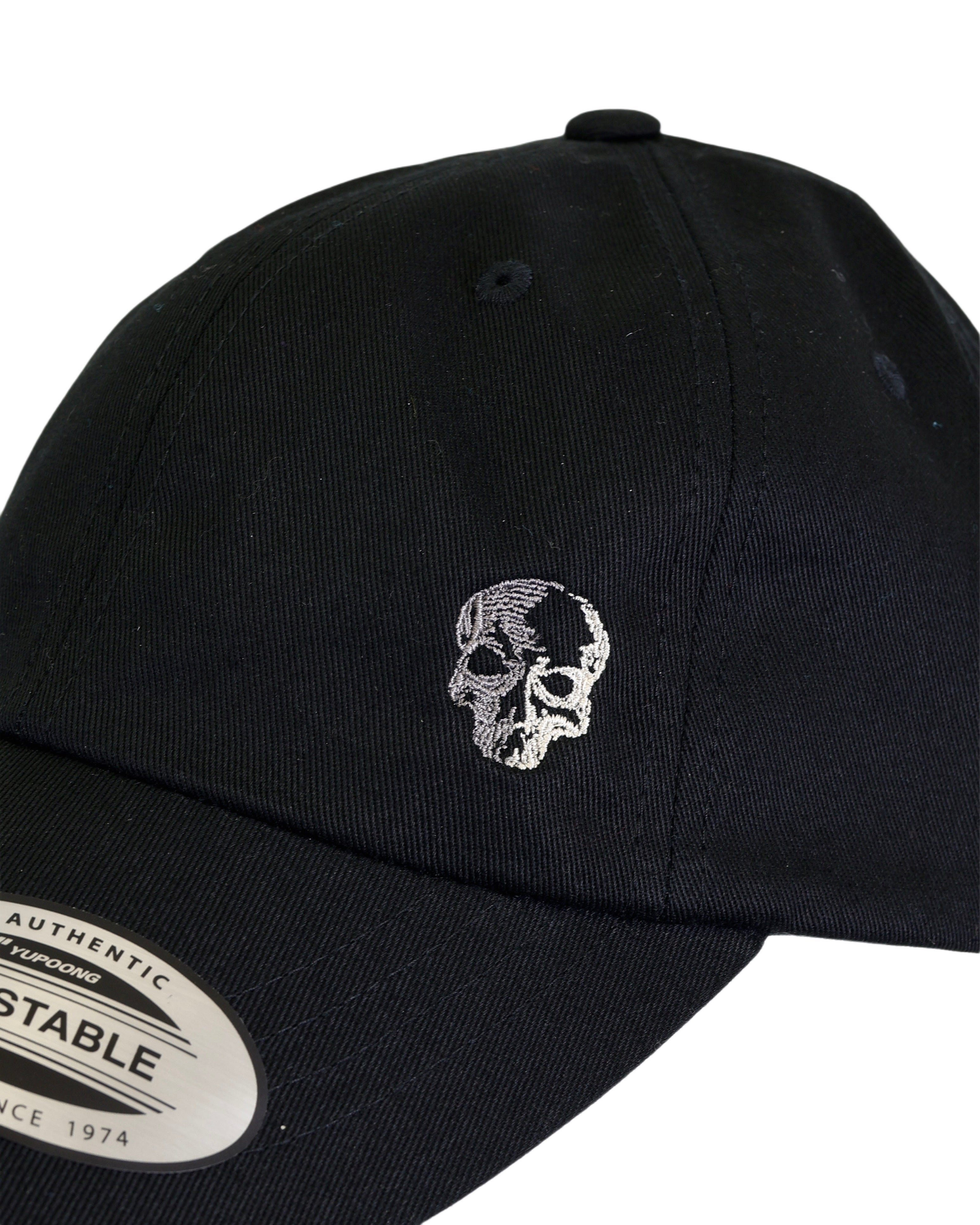 LIMITED EDITION Small Two-Tone Skull Embroidered Adjustable Cap
