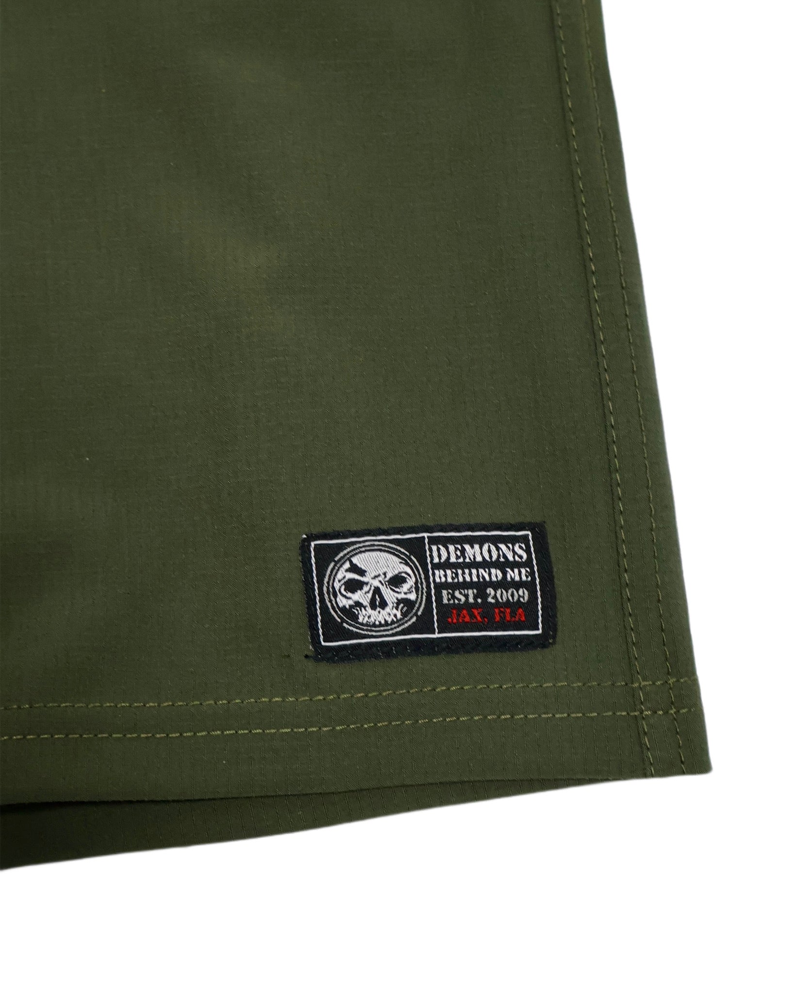 Closeout- Military Green Stretch Hybrid Shorts