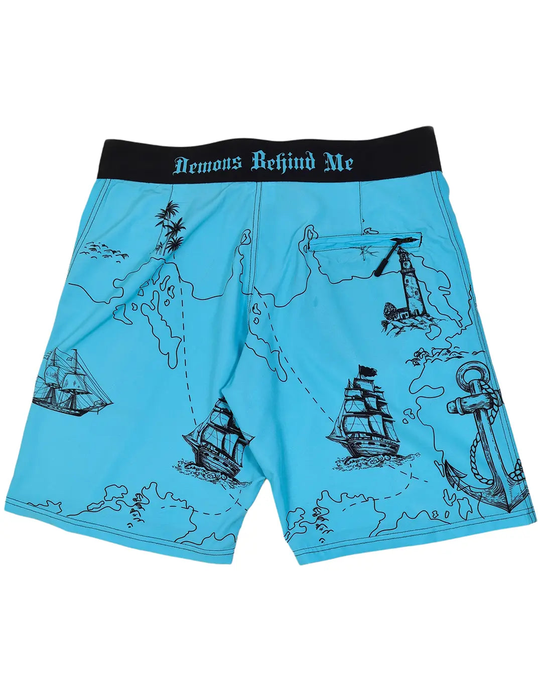 Nautical Compass Premium 4-Way Stretch Board Short