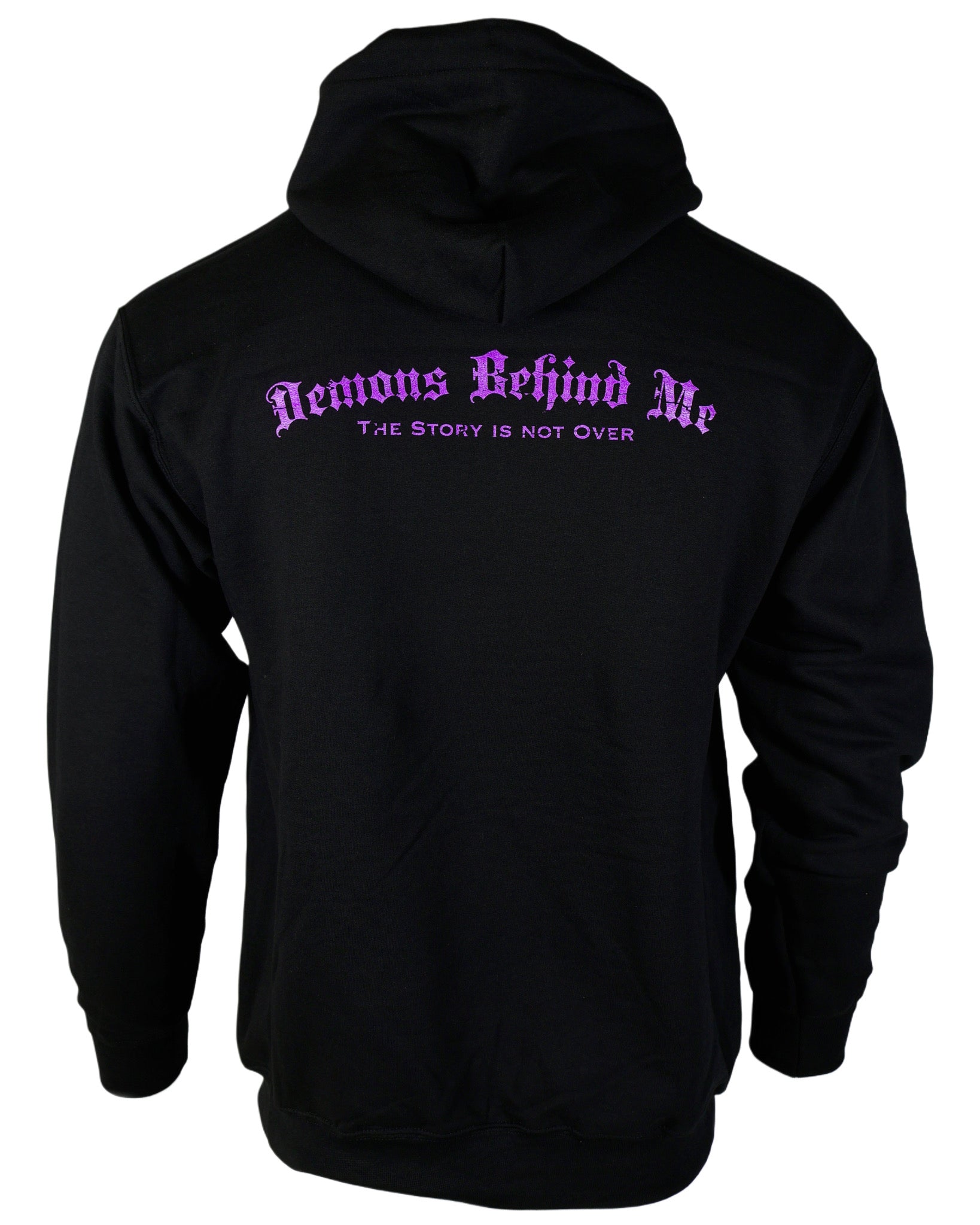 Semicolon Unisex Black & Purple Hoodie