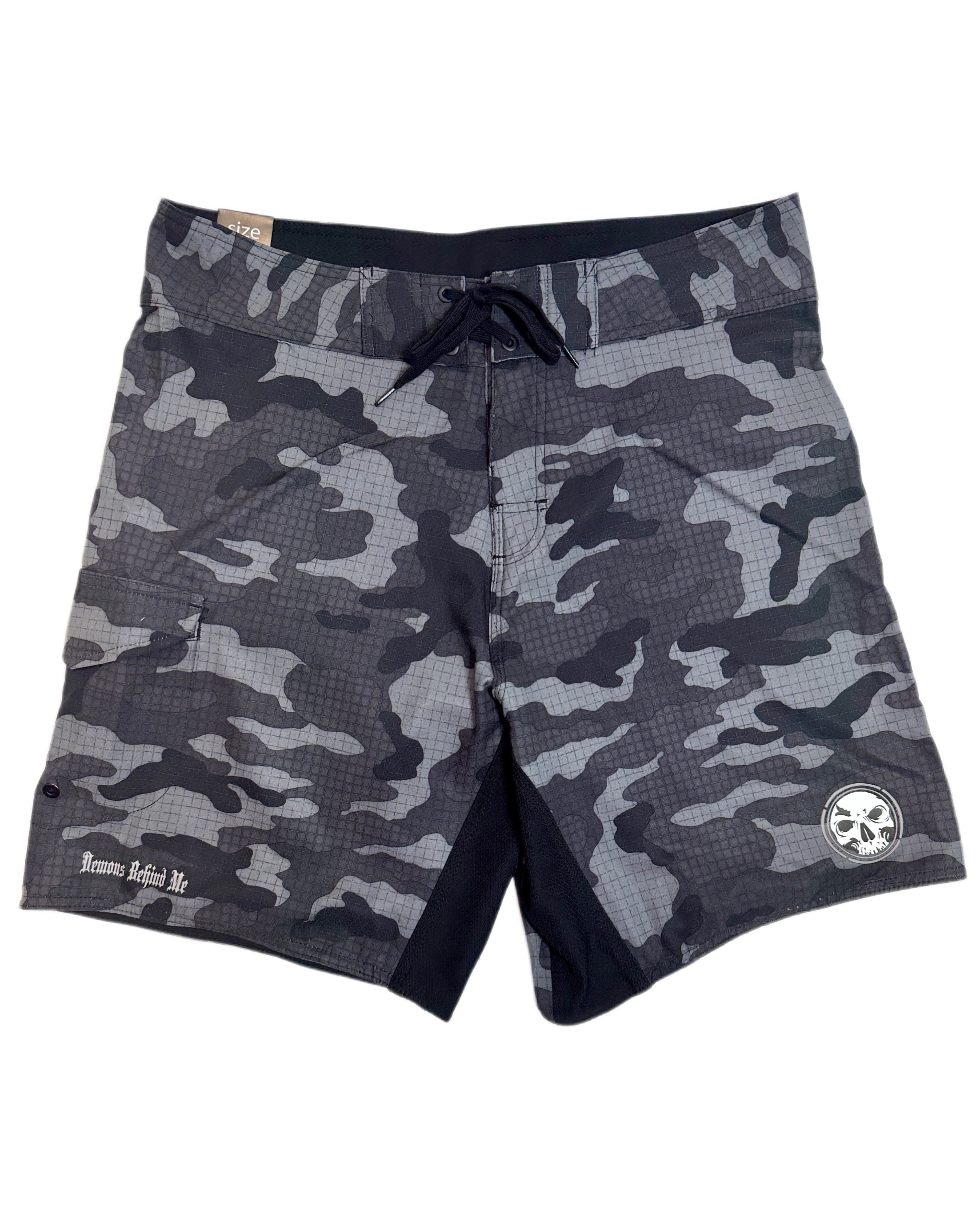 Black Camo Stretch Board Shorts