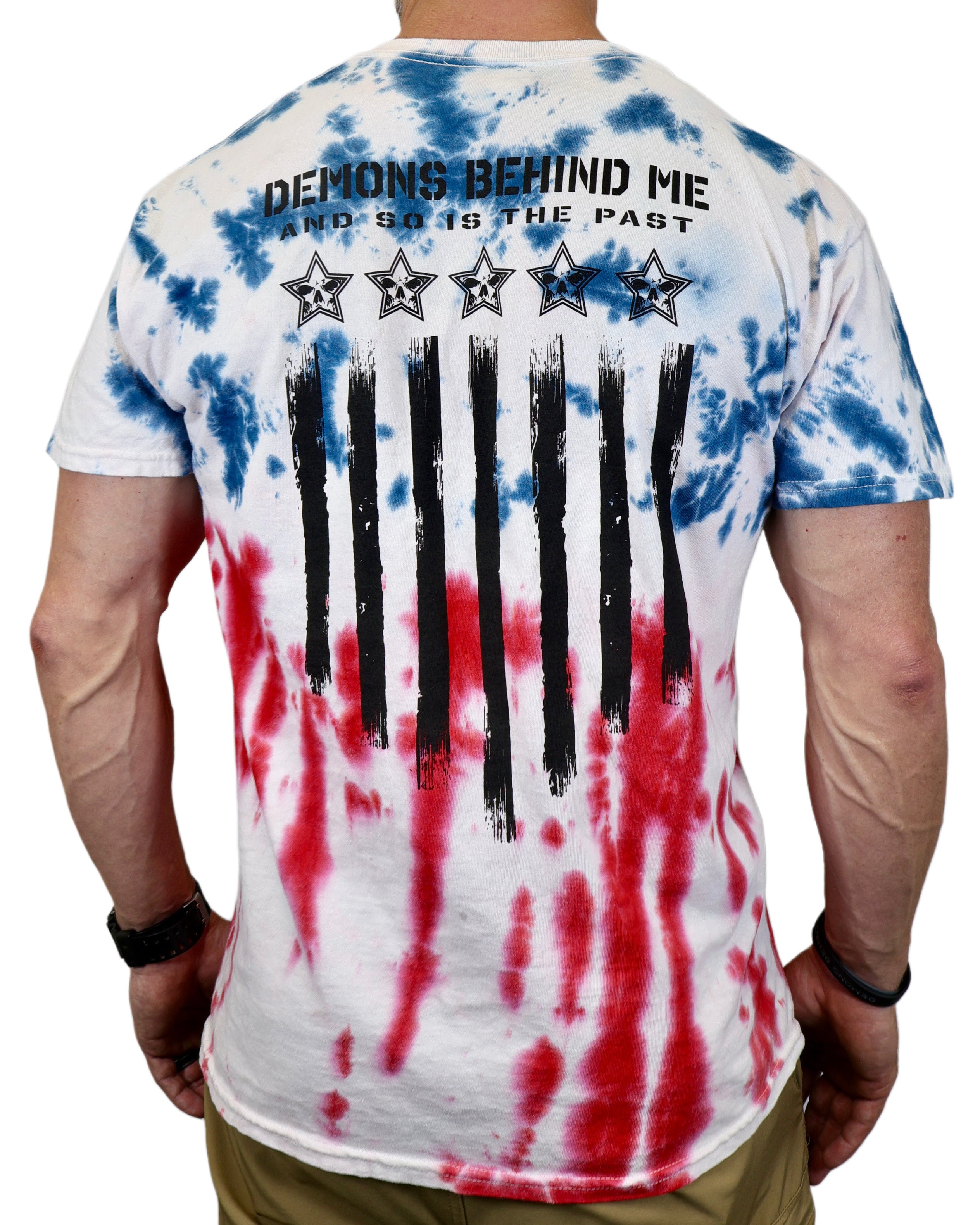 Closeout- Flag Tie Dye Tee