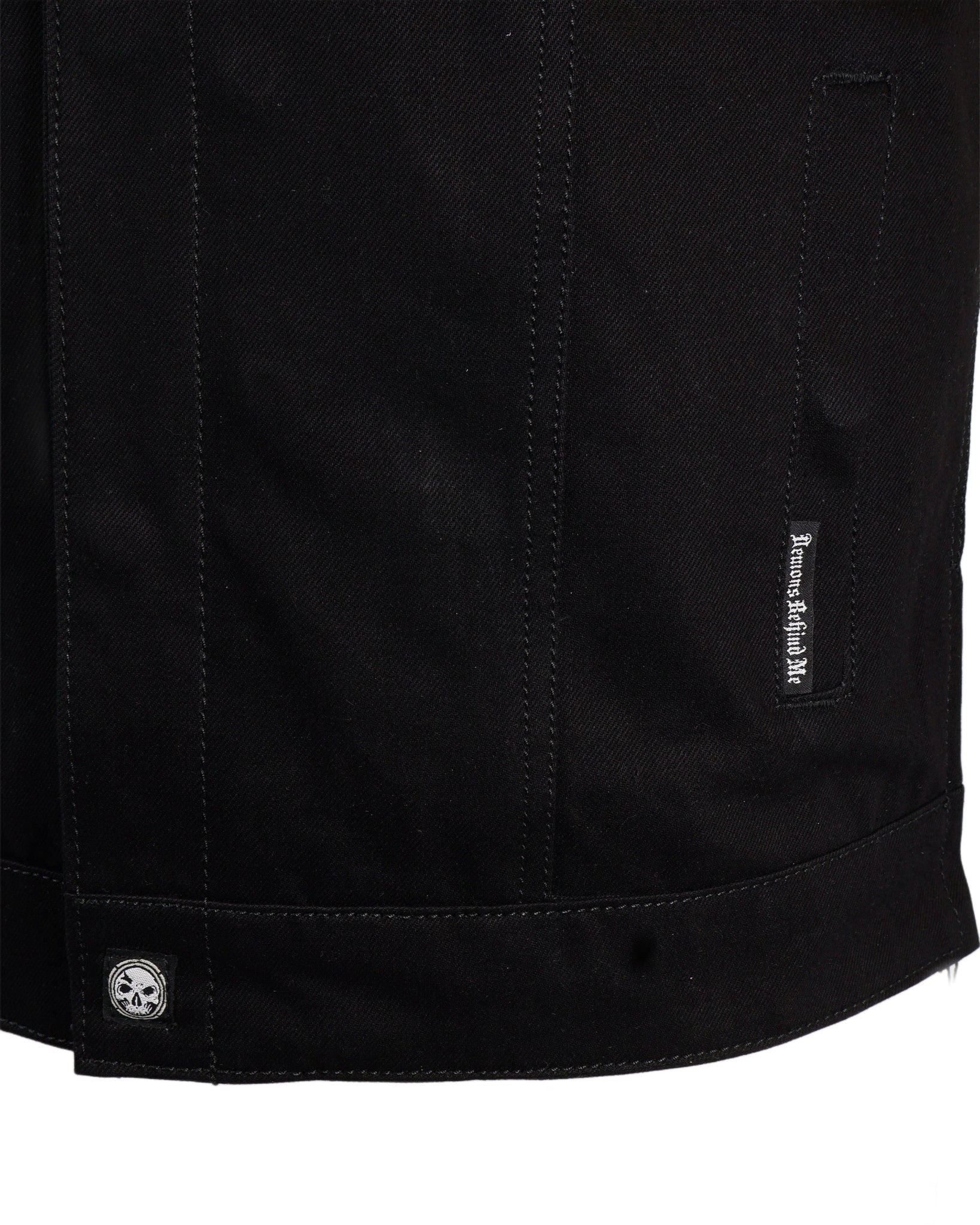 Premium Black Denim Gun Pocket Riding Vest