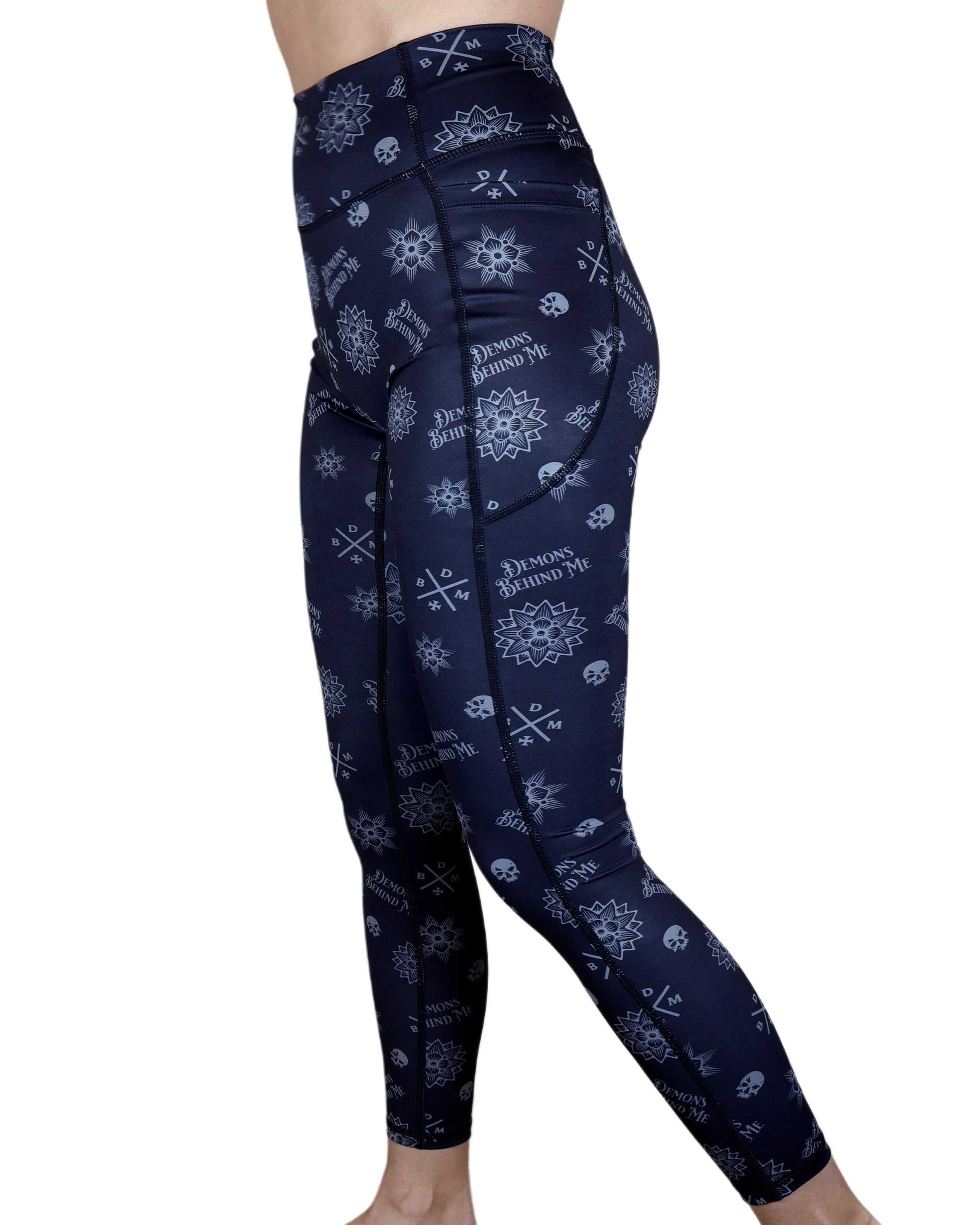 Bandana Print High-Waisted Black Ultra Premium Leggings