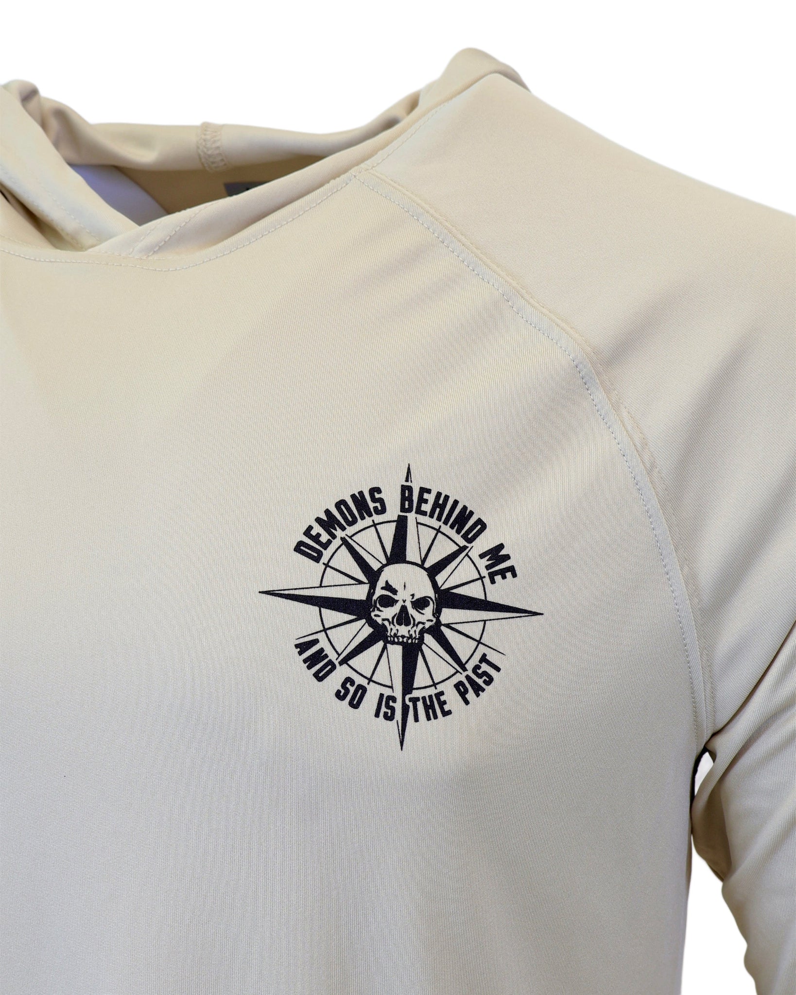 Unisex Nautical Compass Hooded UV Long Sleeve Tee