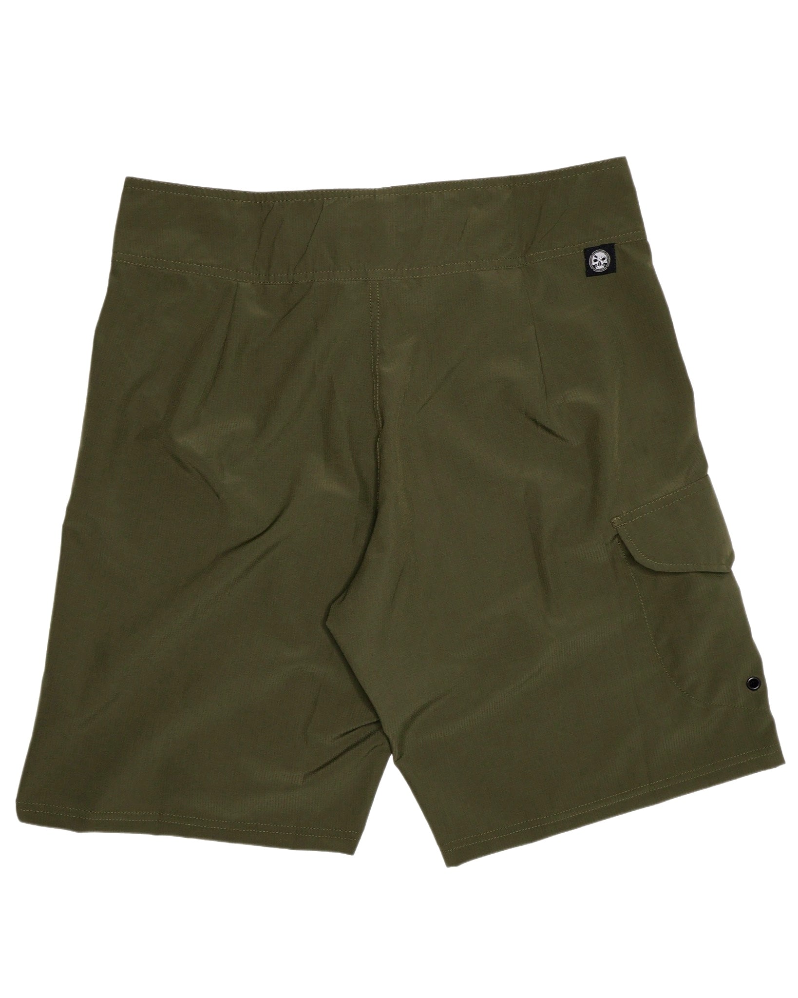 Closeout- Military Green Stretch Board Shorts
