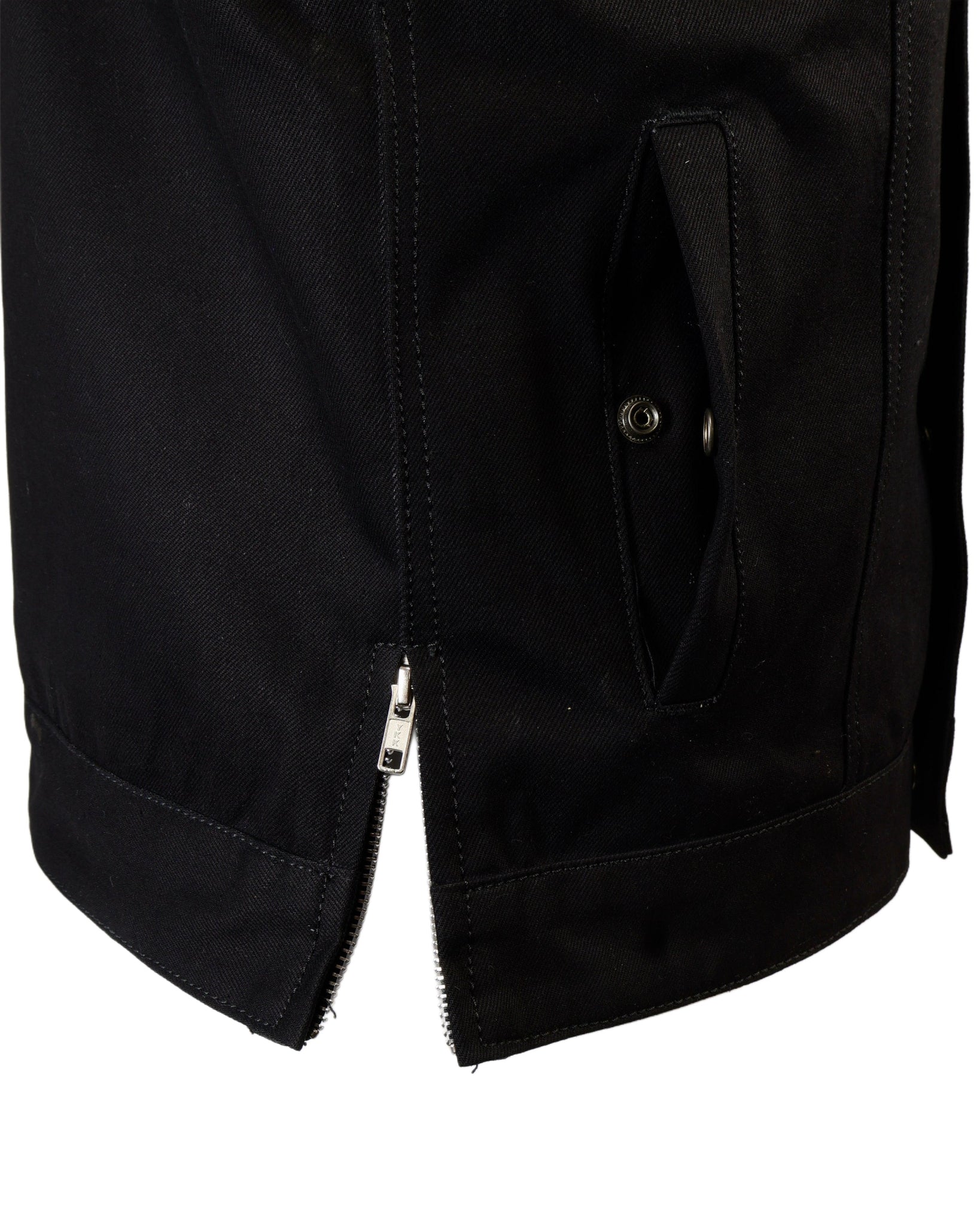 Premium Black Denim Gun Pocket Riding Vest