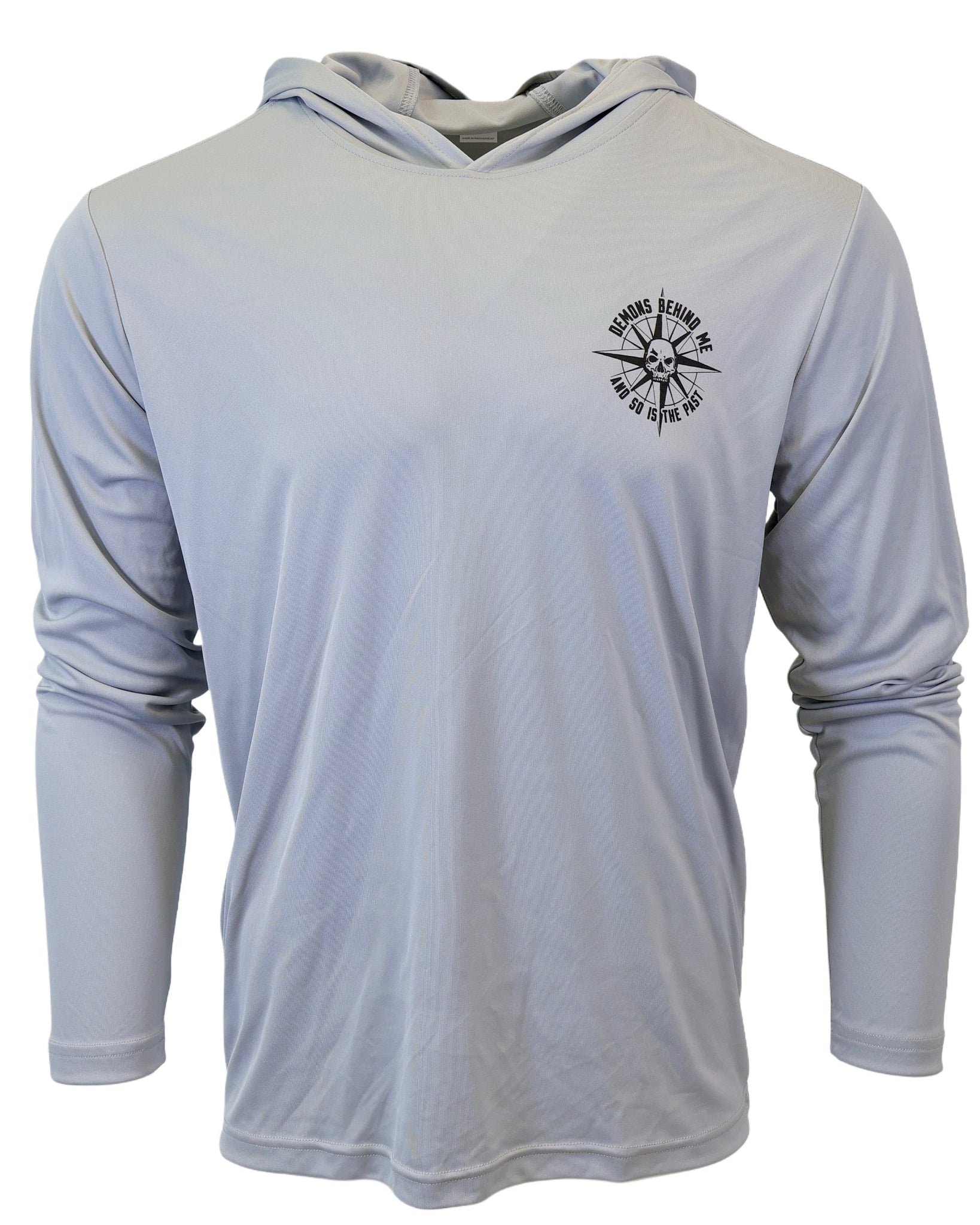 Unisex Nautical Compass Hooded UV Long Sleeve Tee