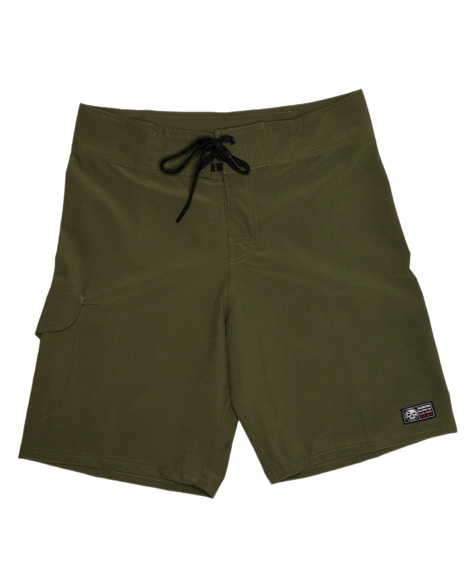 Closeout- Military Green Stretch Board Shorts