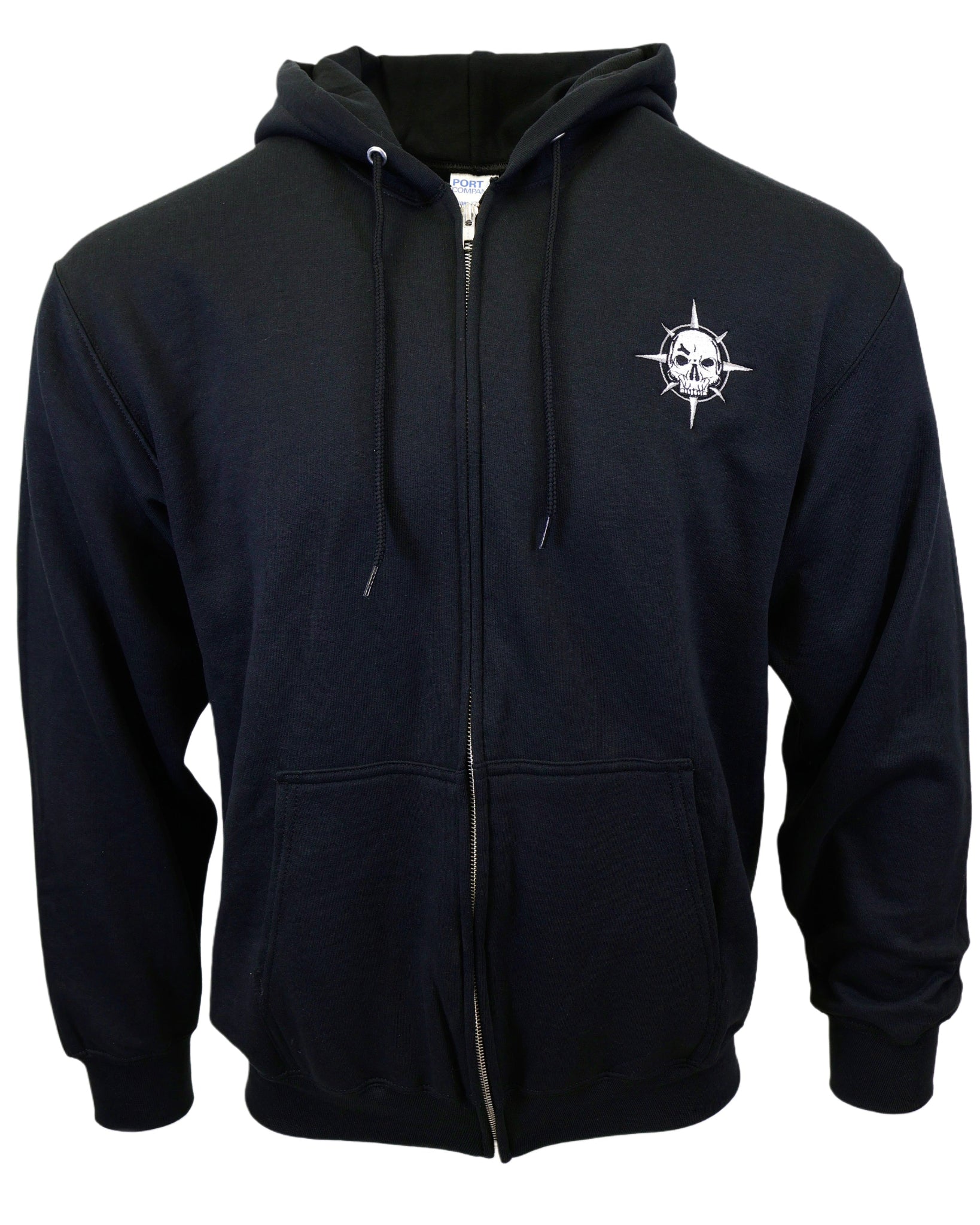 Nautical Compass Unisex Zip-Up Hooded Sweatshirt