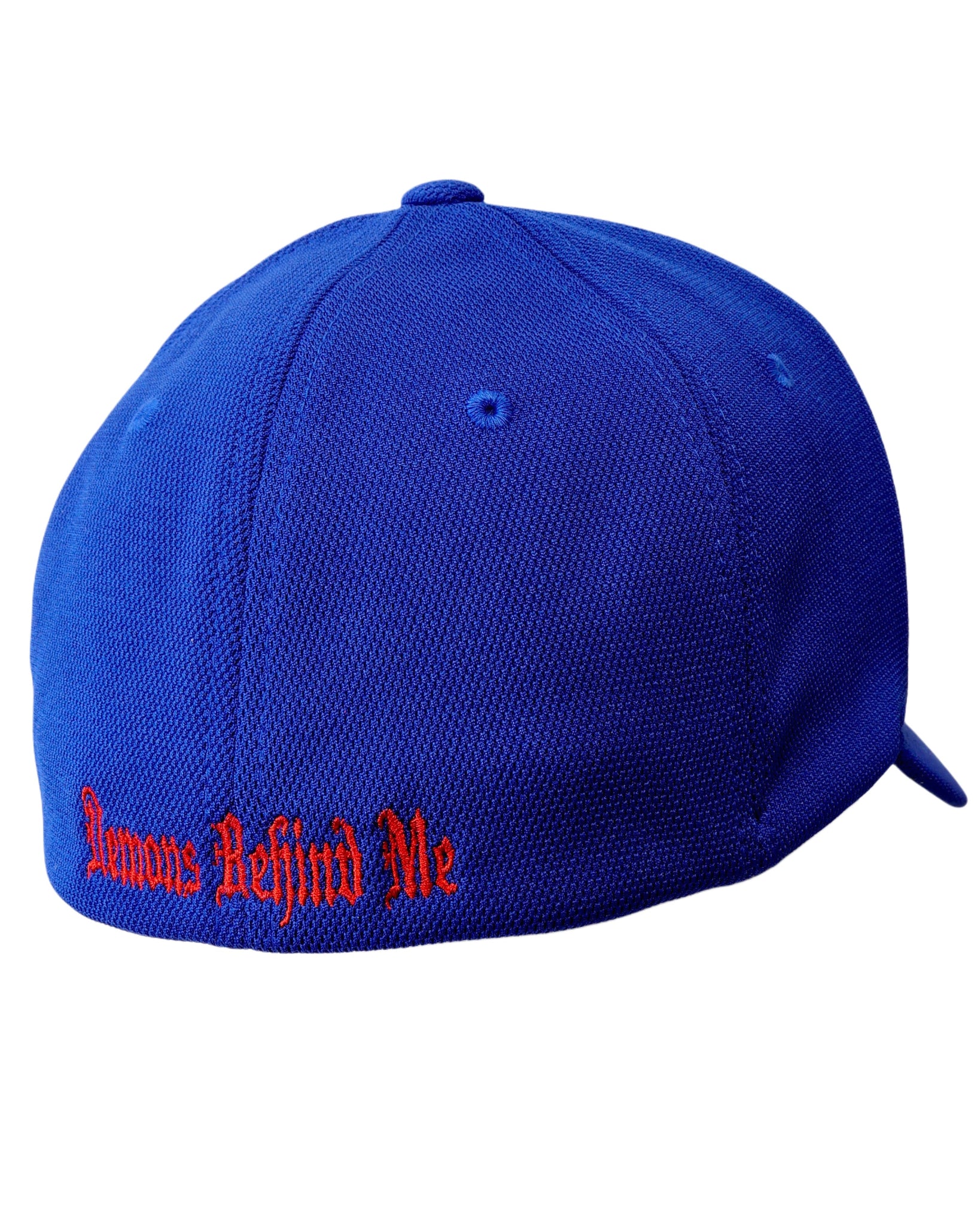 Royal Blue Never Fade Fitted Cap - Two Tone Skull