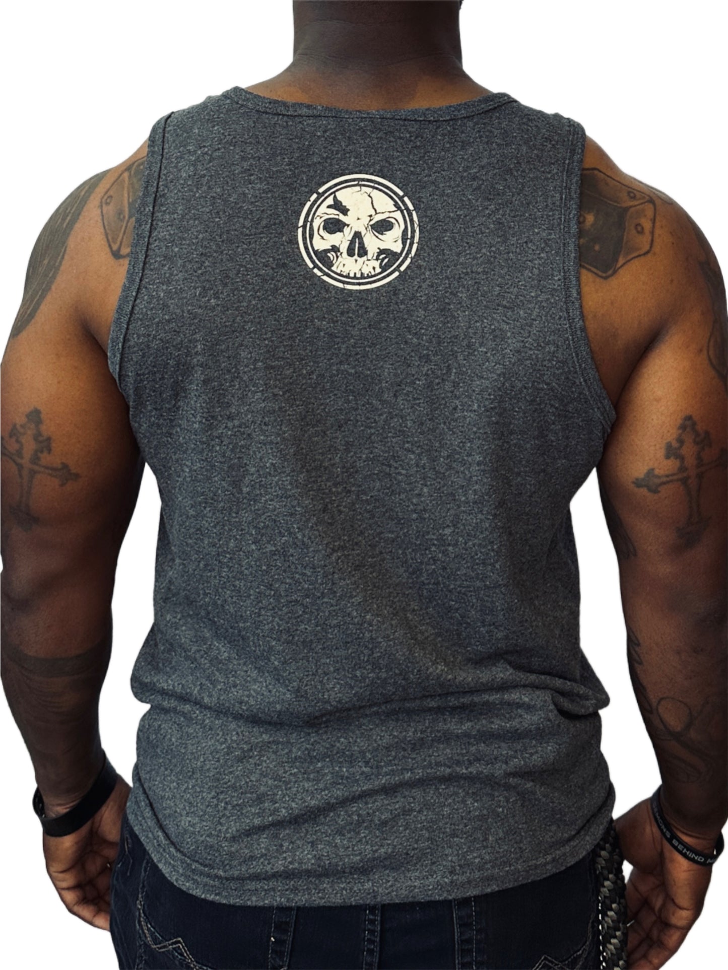 Men's Dark Heather Gray Never Broken Tank 2.0