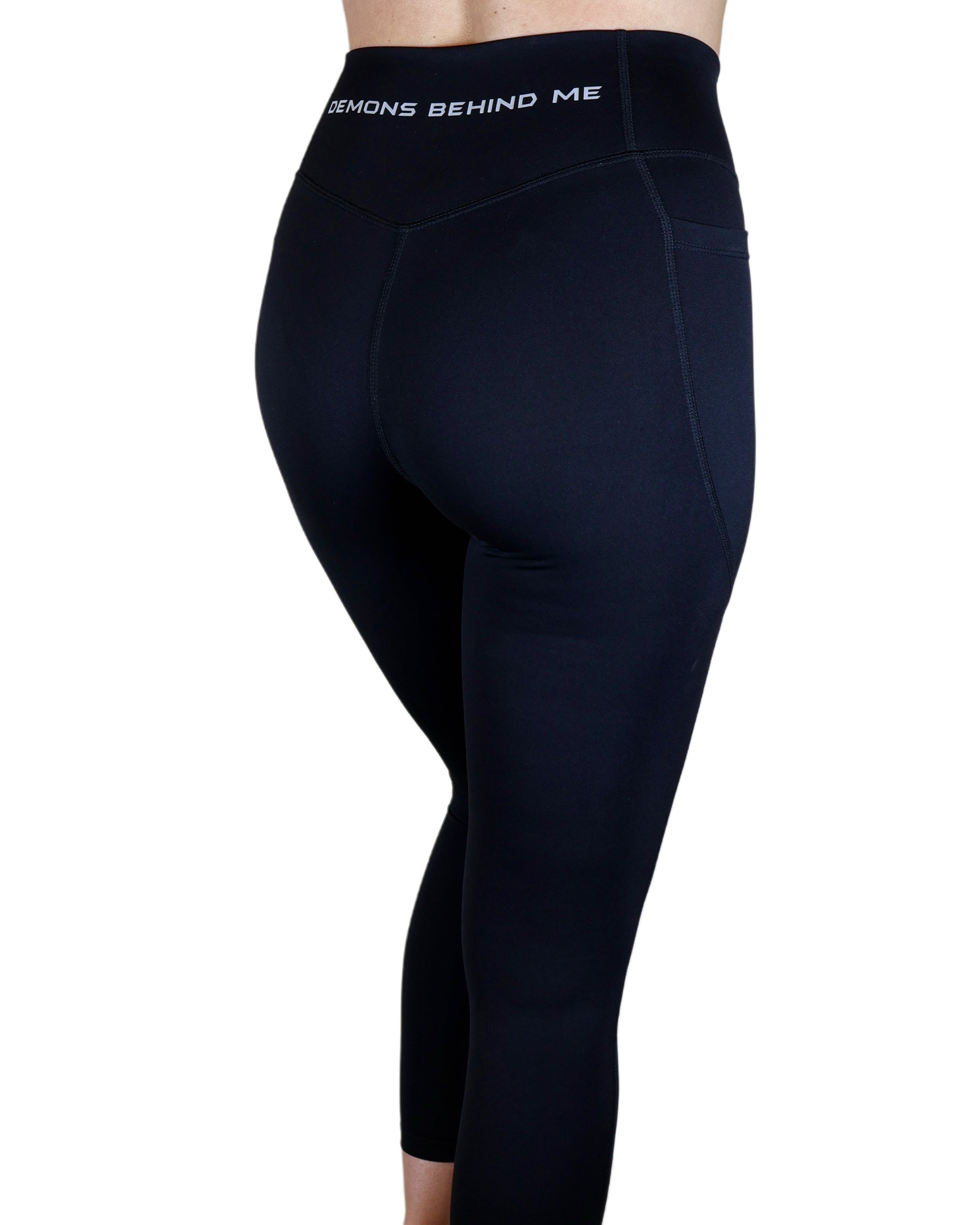 Black Reflective Logo High-Waisted Ultra Premium Leggings