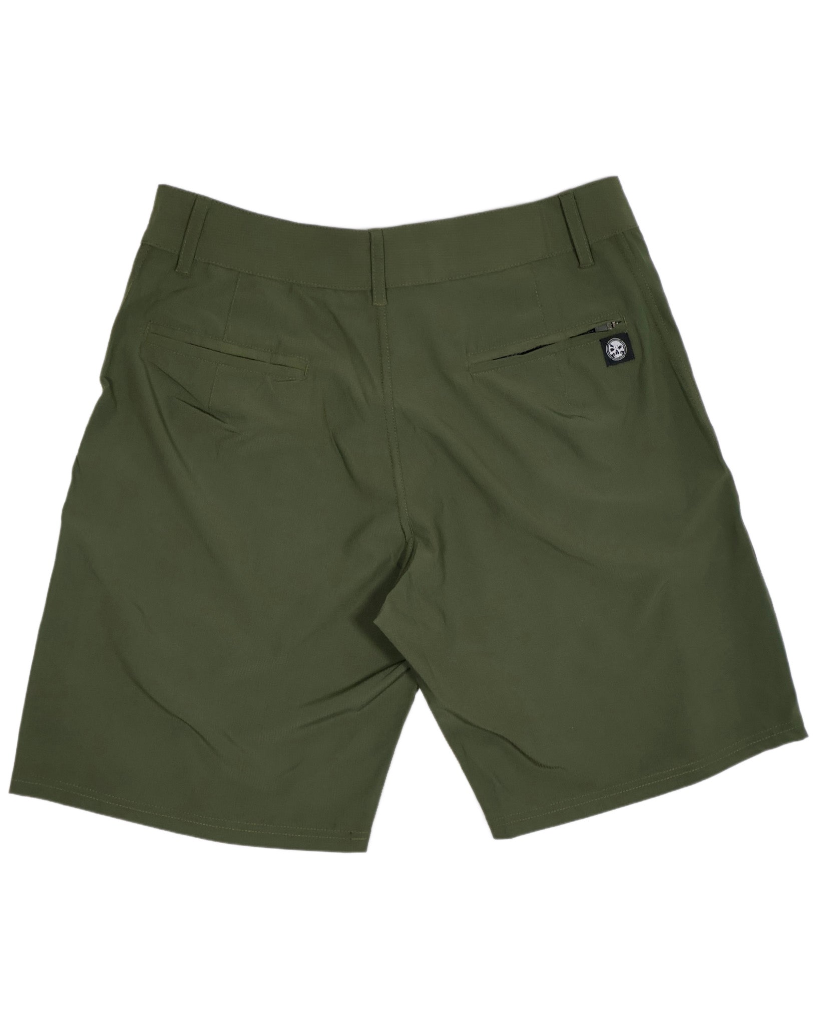 Closeout- Military Green Stretch Hybrid Shorts