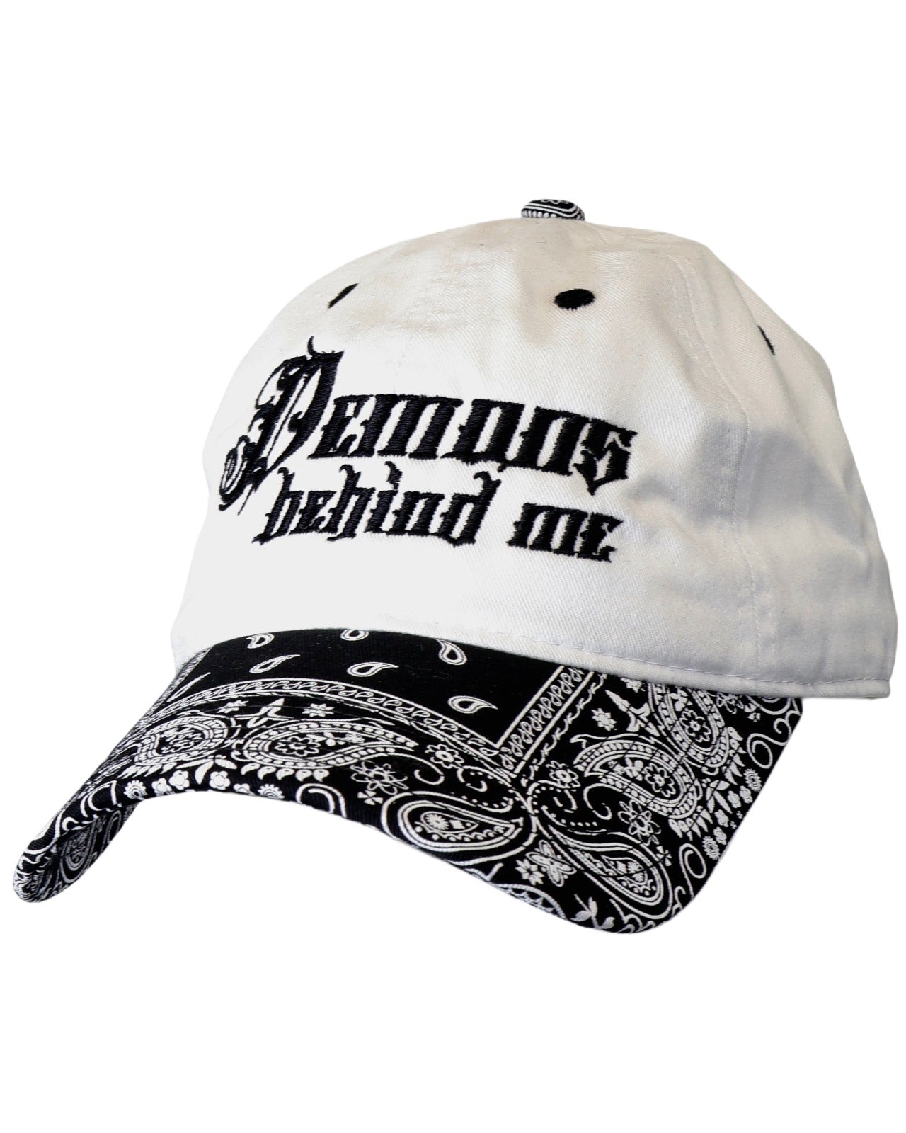 Black Script Bandanna Bill Dad Cap