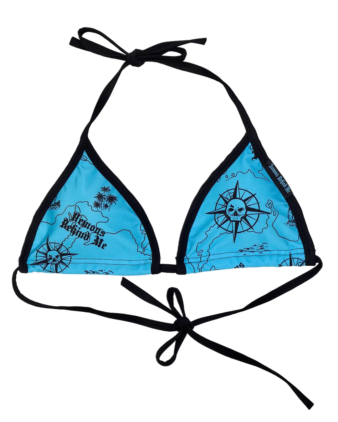 Nautical Compass Premium Bikini Top - (Removable Padding)
