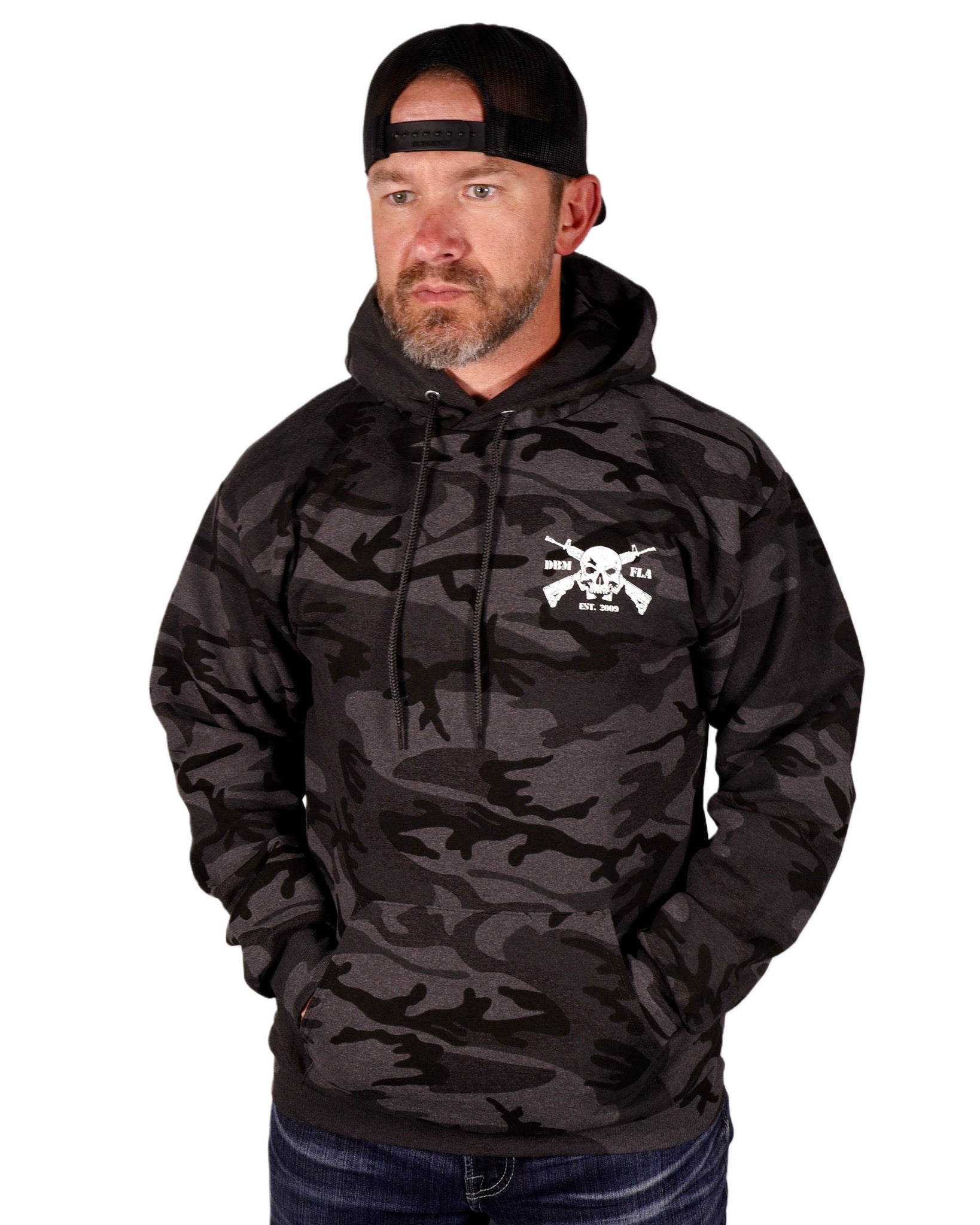 Men's Black Camo AR Tactical Hoodie