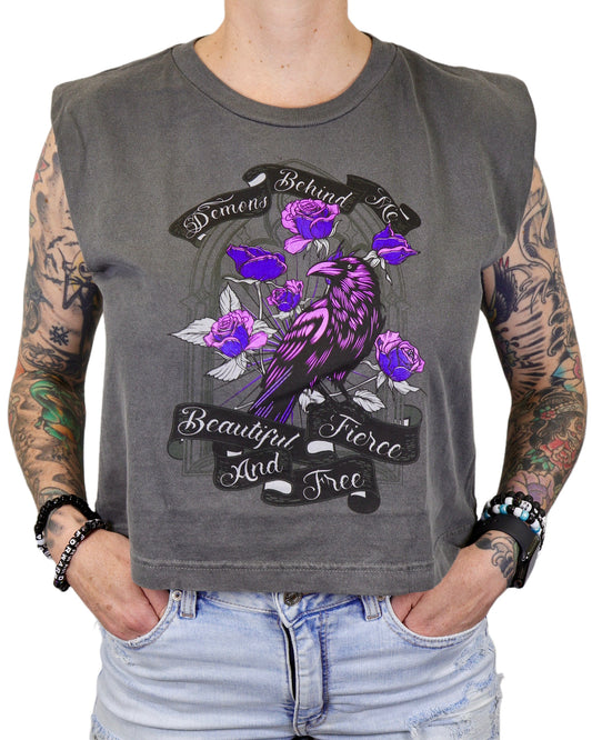 Closeout "Raven" Garment Dyed Muscle Tank