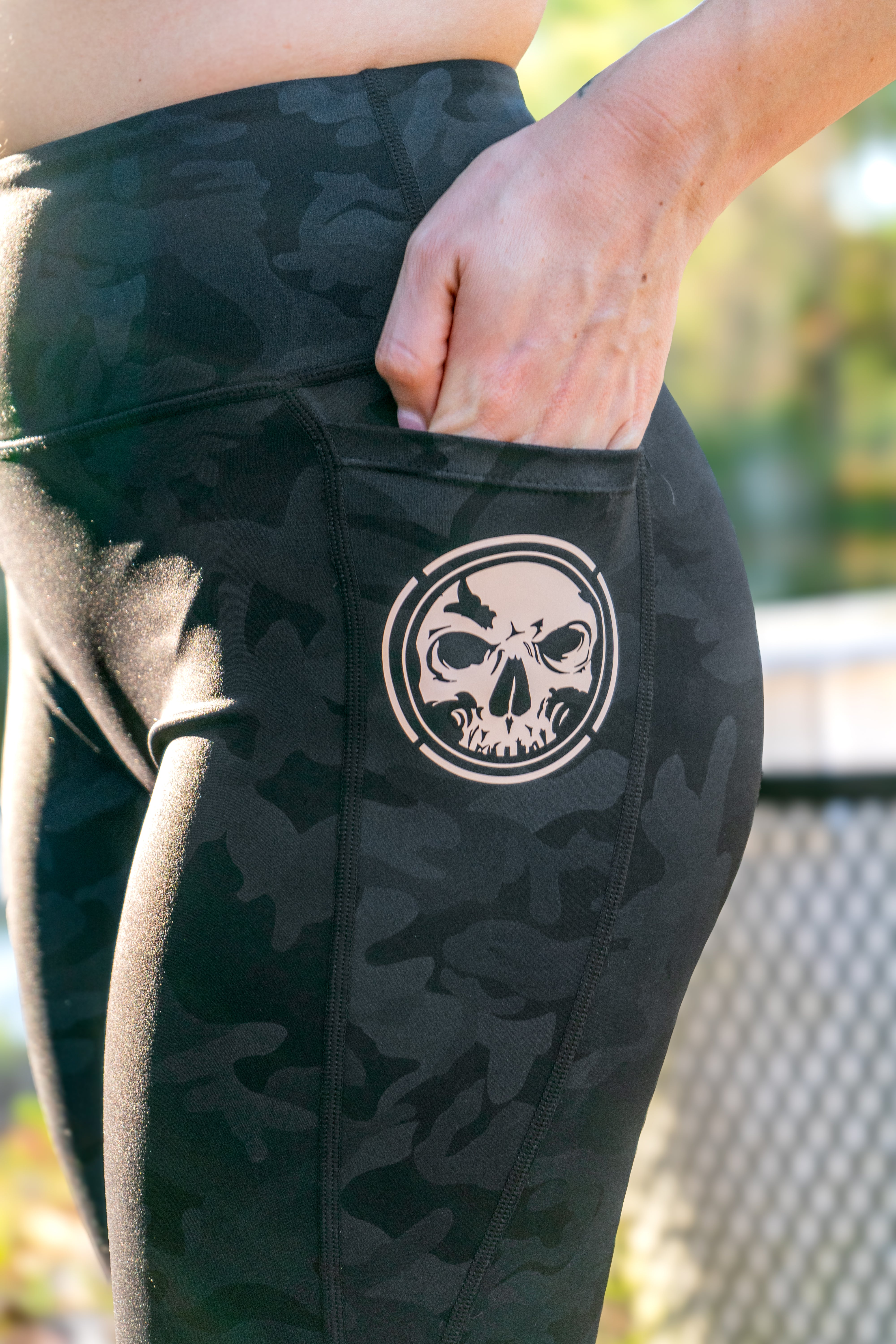 Women's Classic Fit Premium Black CAMO Leggings