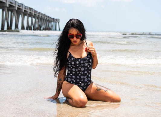 Women's Bandana Print One Piece Swimsuit