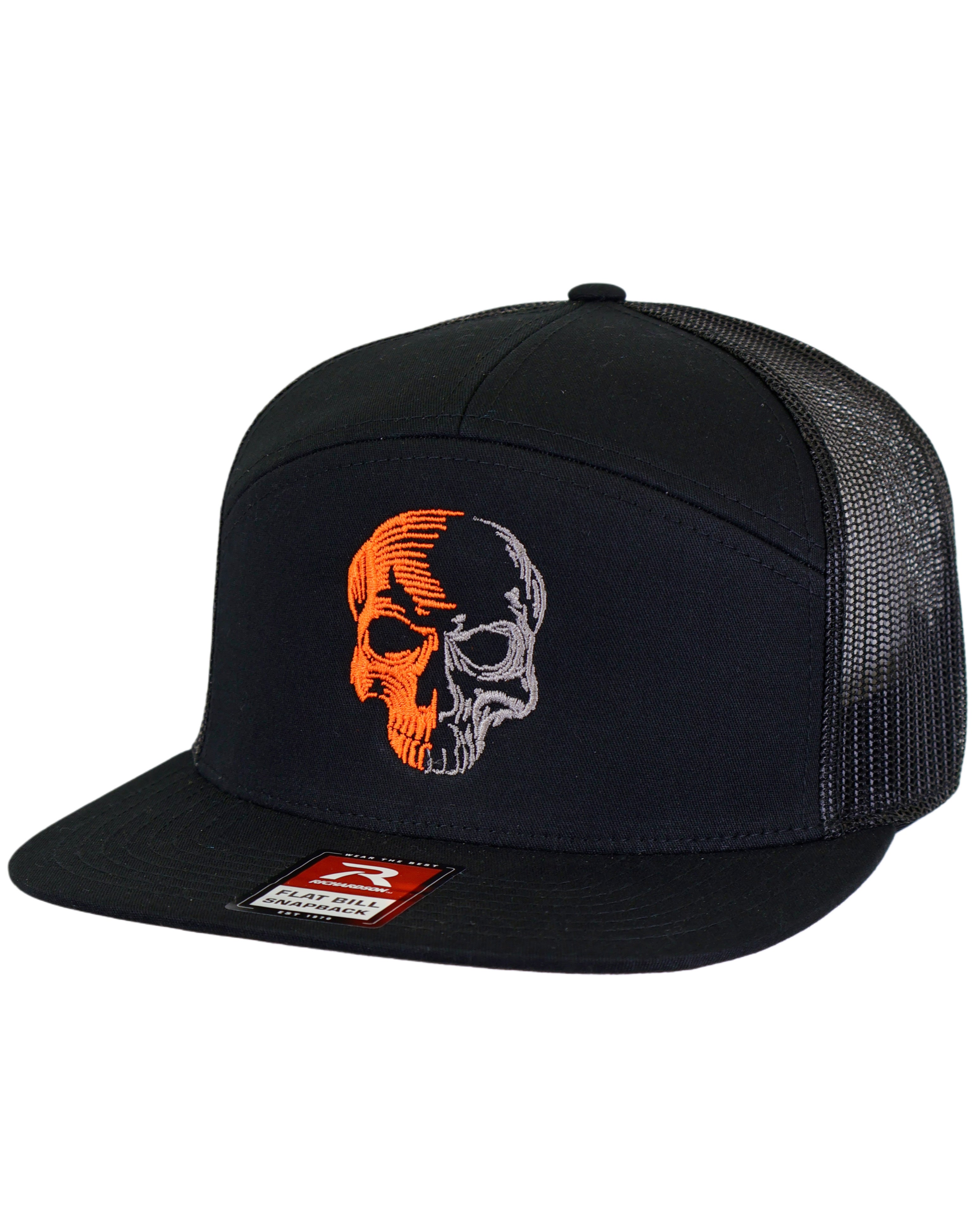 LIMITED EDITION Richardson 7 Panel Adjustable Cap - Two Tone Skull