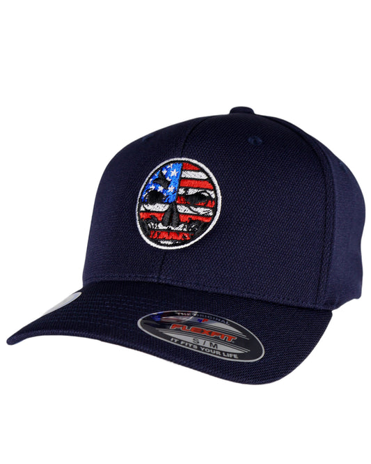 LIMITED EDITION MAY! Flexfit "Never Fade" Patriotic Center Logo