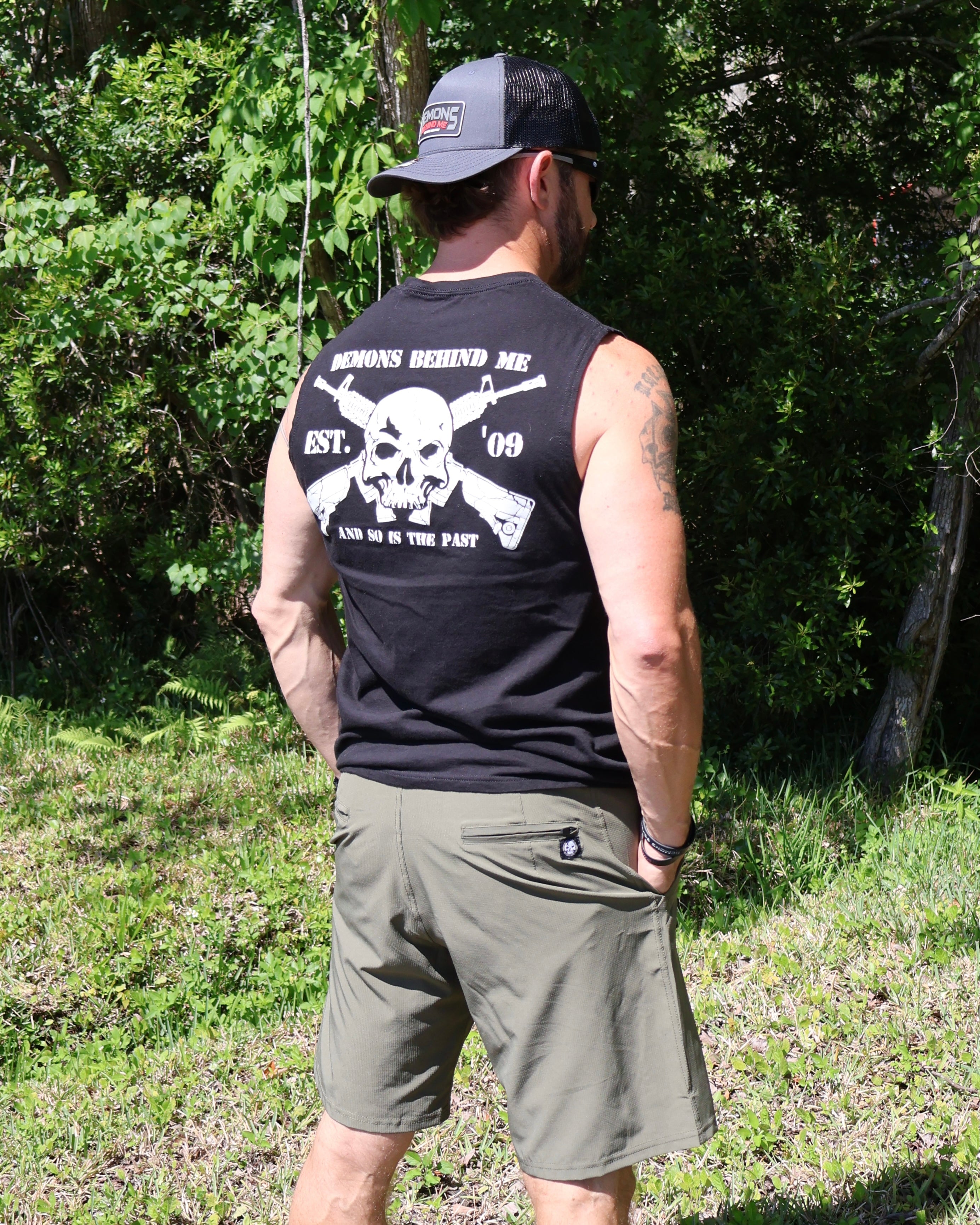 Closeout- Military Green Stretch Hybrid Shorts