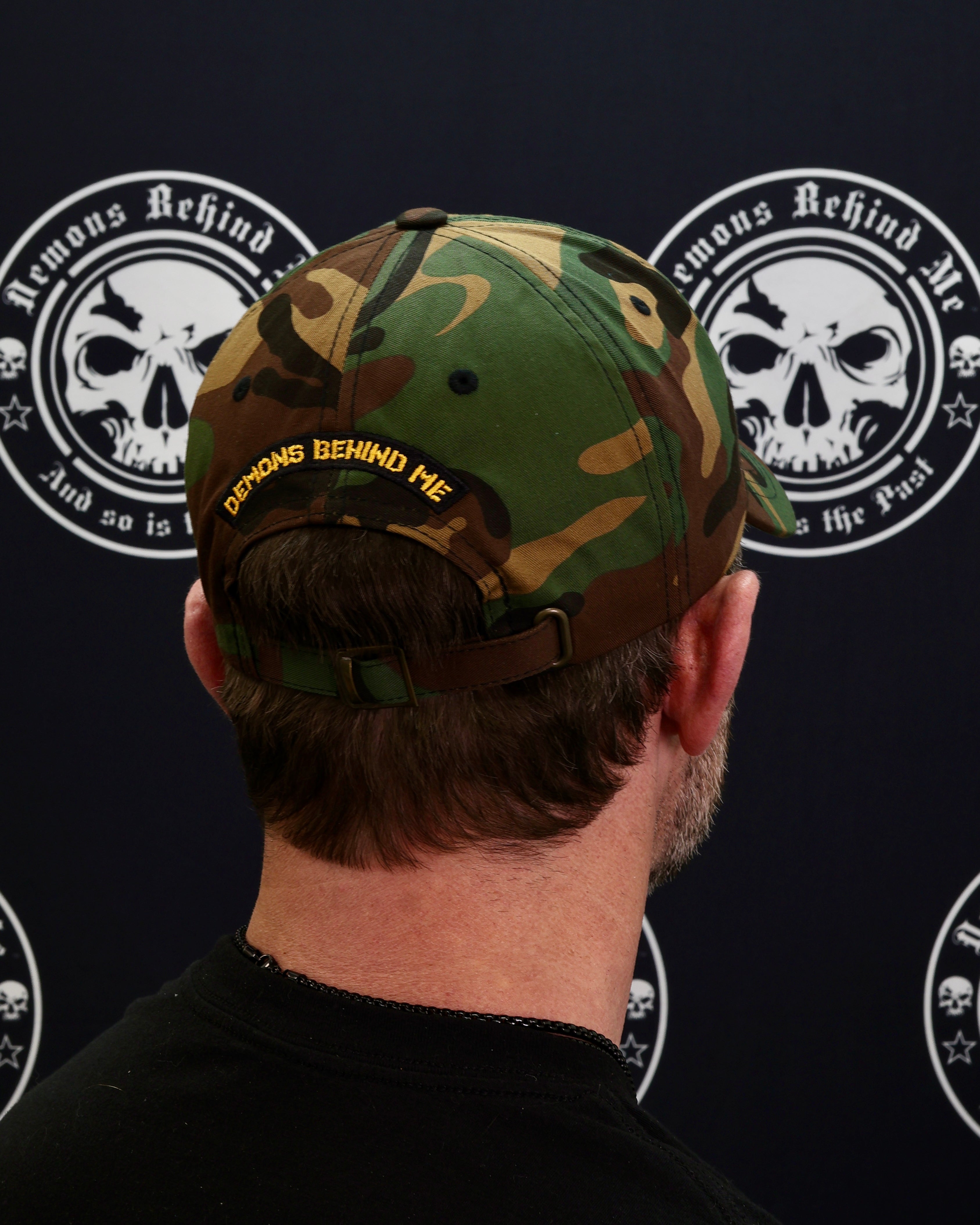 LIMITED EDITION Small Two-Tone Skull Embroidered Adjustable Cap