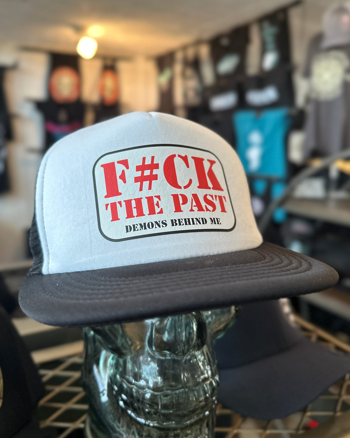 "F The Past" Flat Bill Foamie Hat