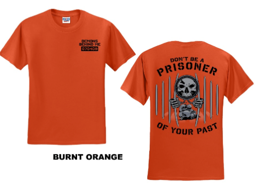 Closeout- Men's Jailbreak Burt Orange T-Shirt