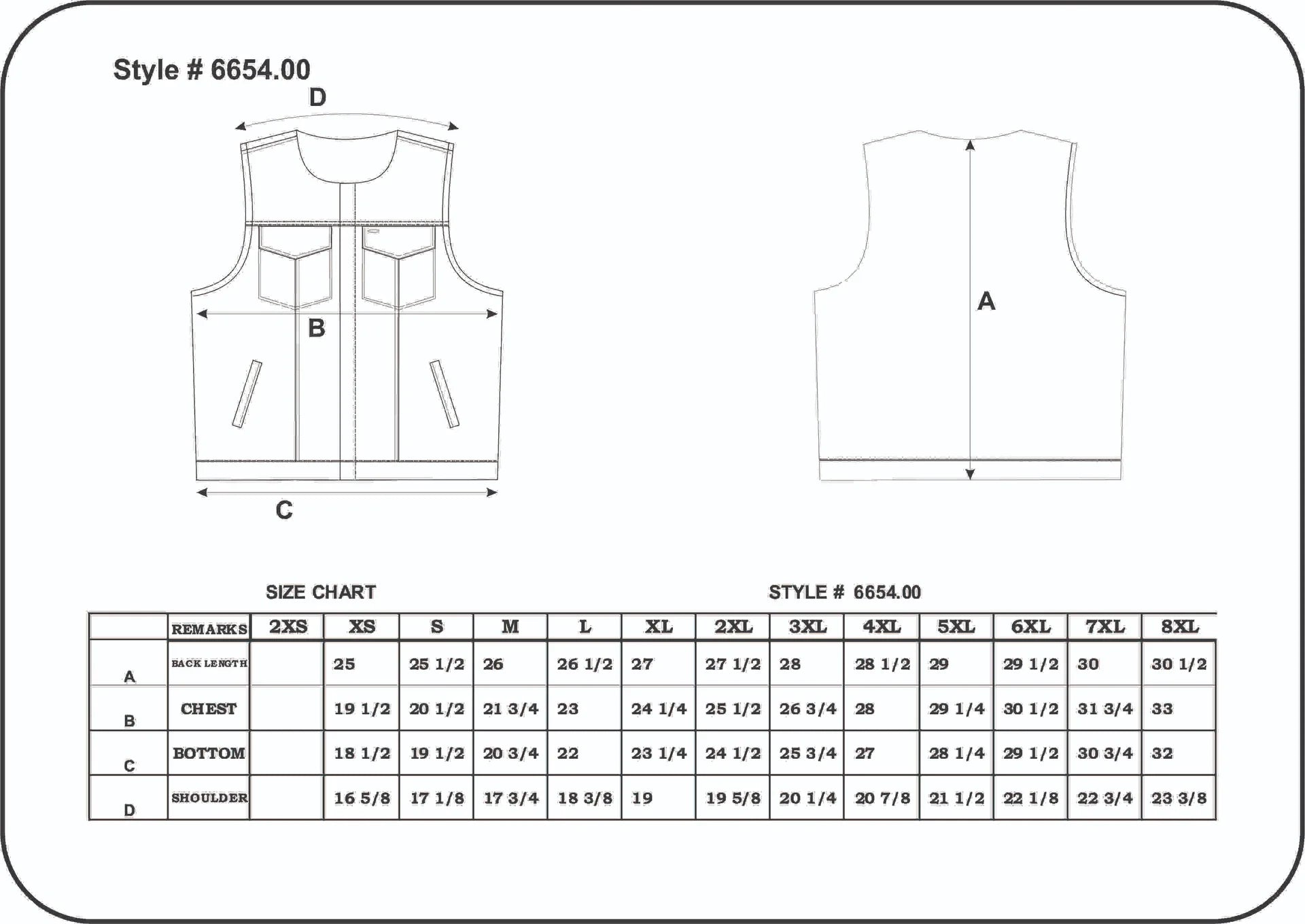 Premium Black Genuine Leather Gun Pocket Riding Vest
