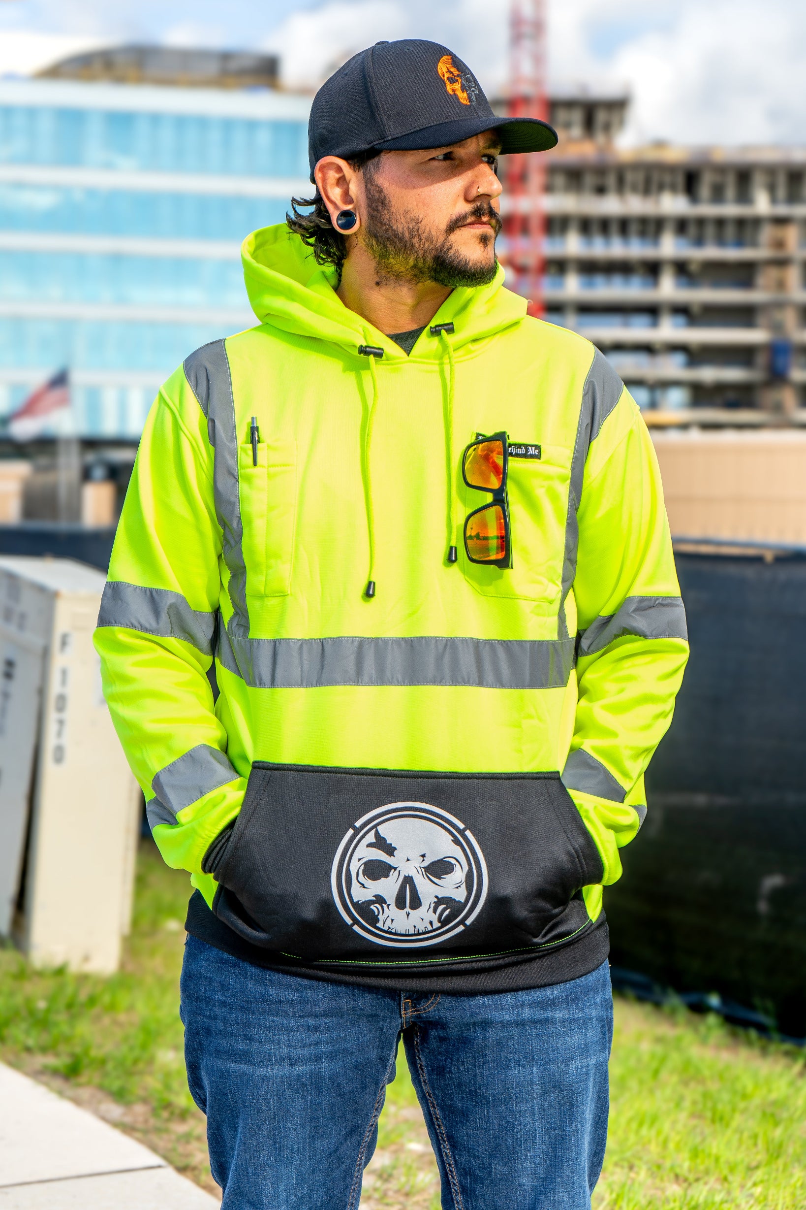 Premium, Class 3 Hi-Vis Branded Hoodie