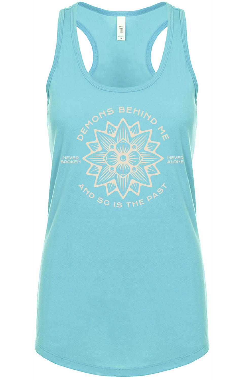 Closeout- Women's Lotus Tahiti Blue Racerback Tank