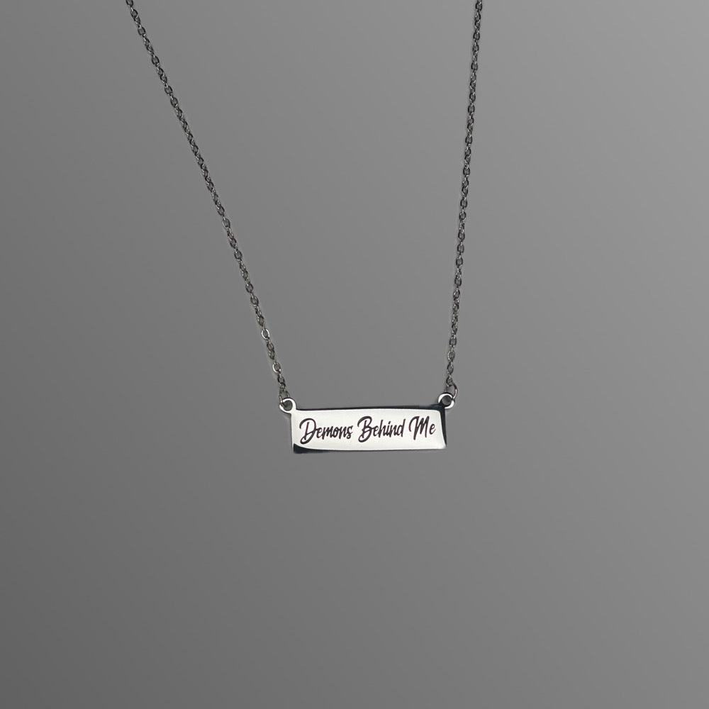 Women's Stainless Steel Bar Necklace