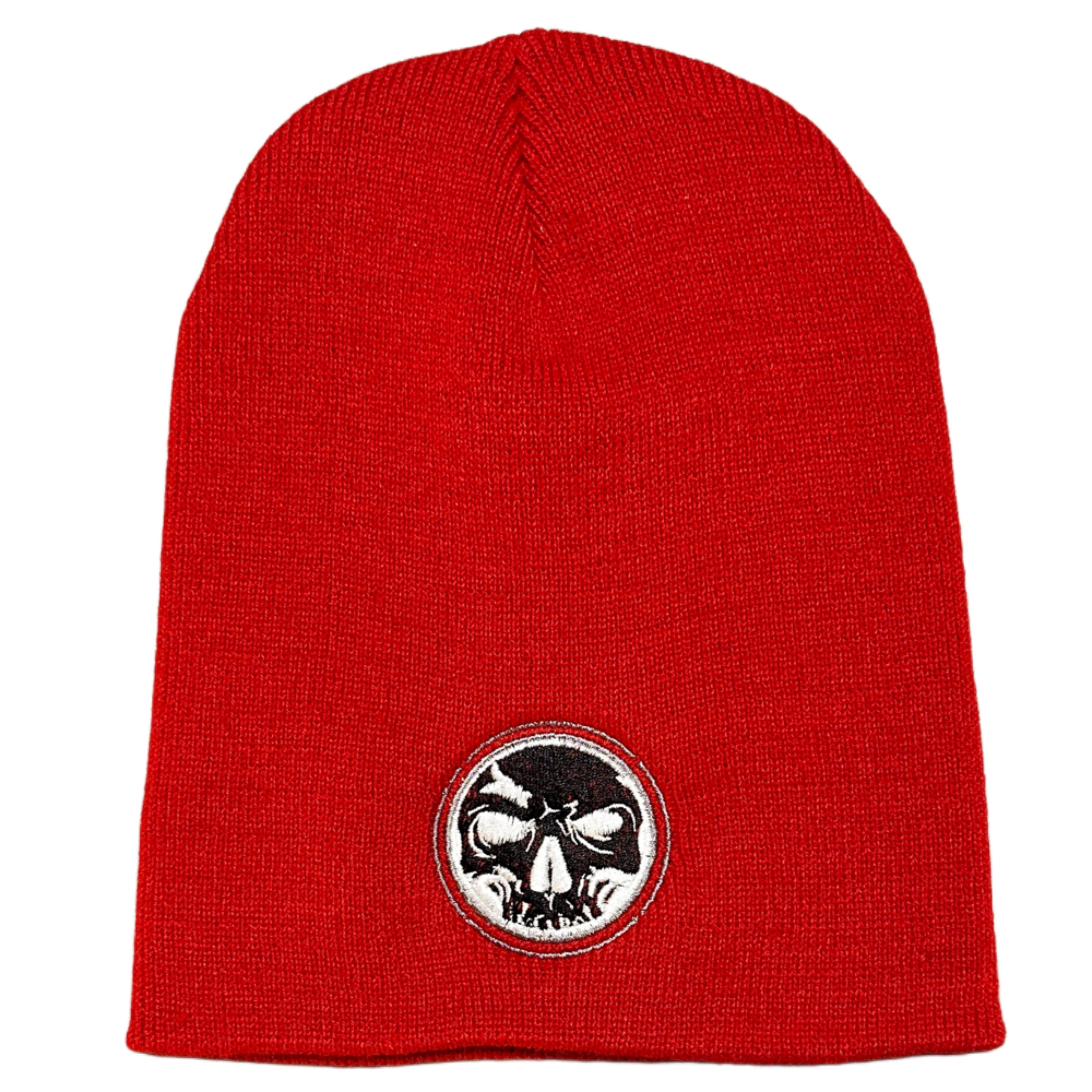 DBM Circle Skull Beanies! Red, Black, & Purple!