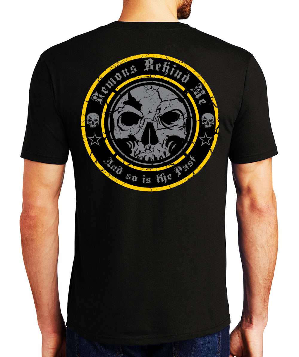 Men's New Gold Logo Light-Weight Black T-Shirt