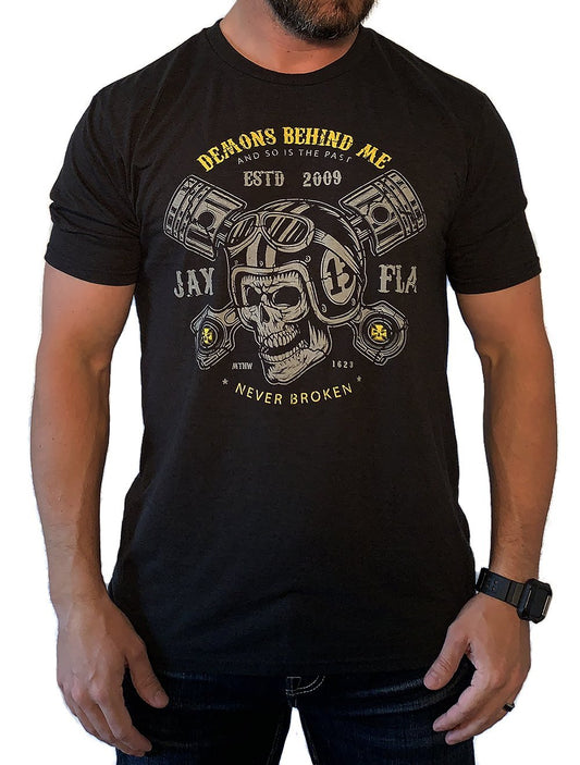 Men's Helmet & Pistons Premium Light-Weight T-Shirt