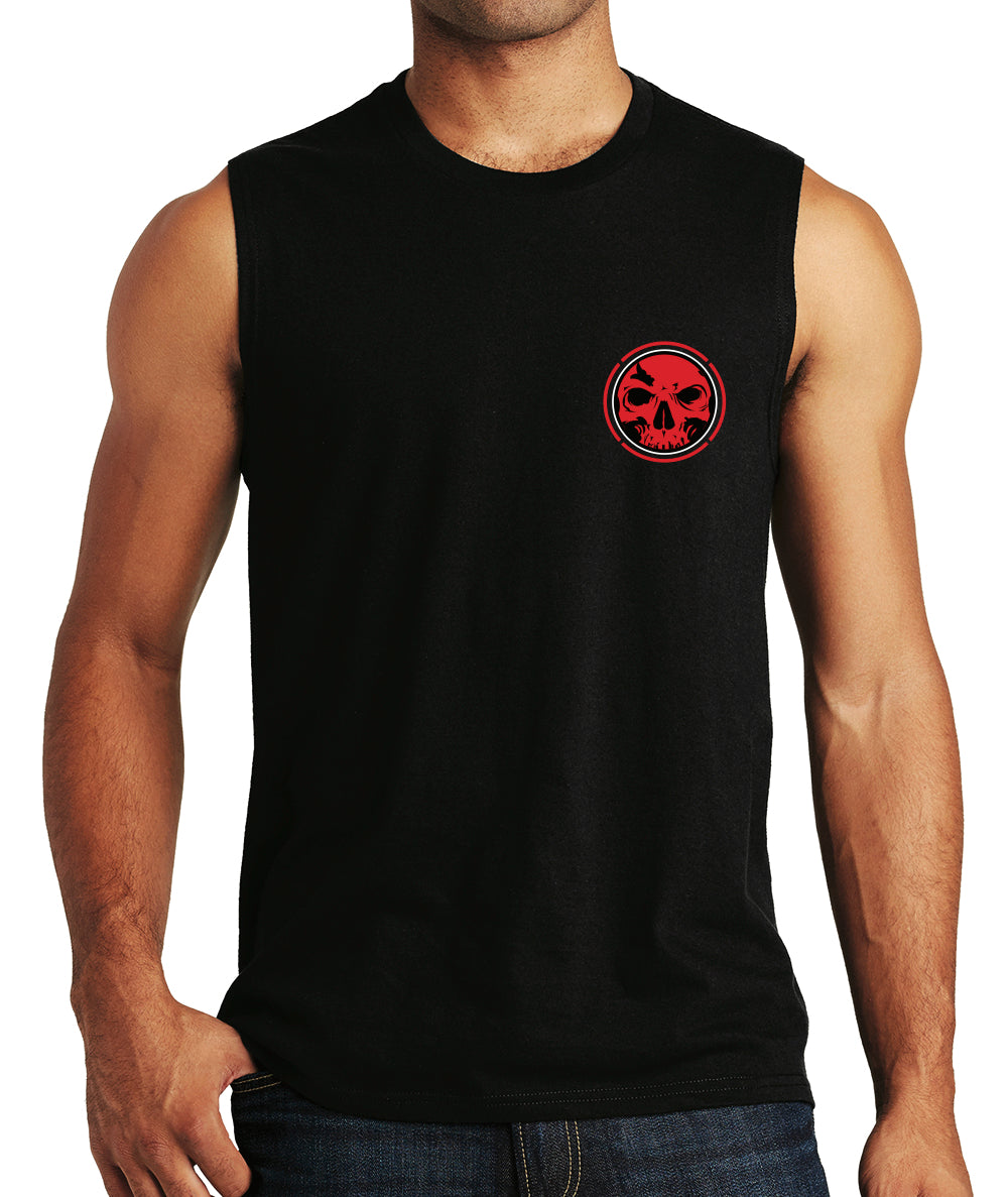 Men's Big Skull Cut-off T-Shirt 2.0 NEW FRONT!