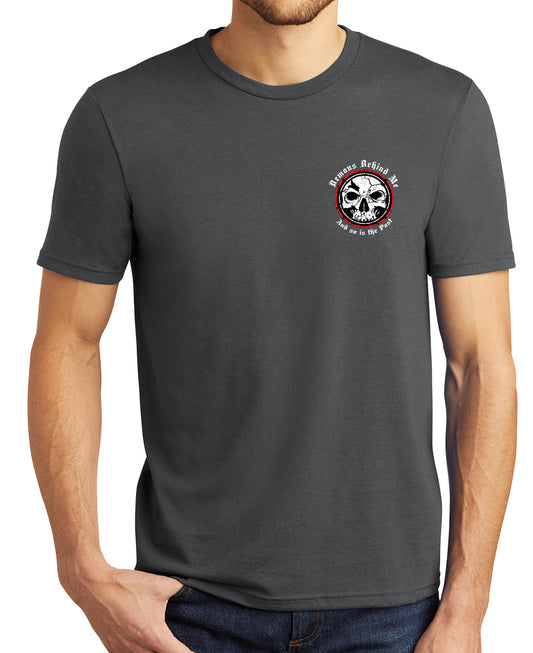 Men's Red Ring Logo Light-Weight Gray T-Shirt