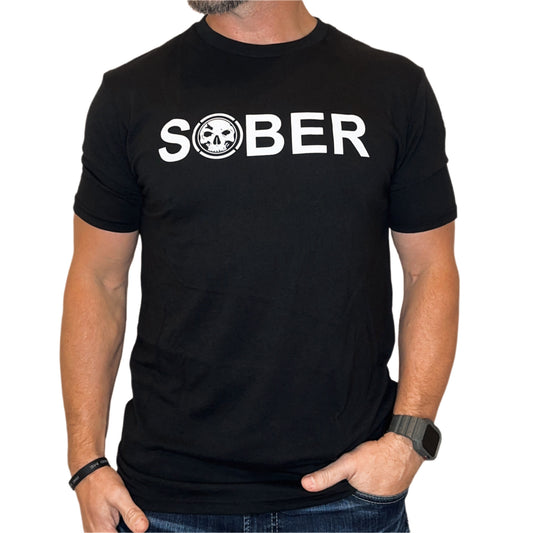 Men's Sober recovery graphic T-shirt from Demons Behind Me
