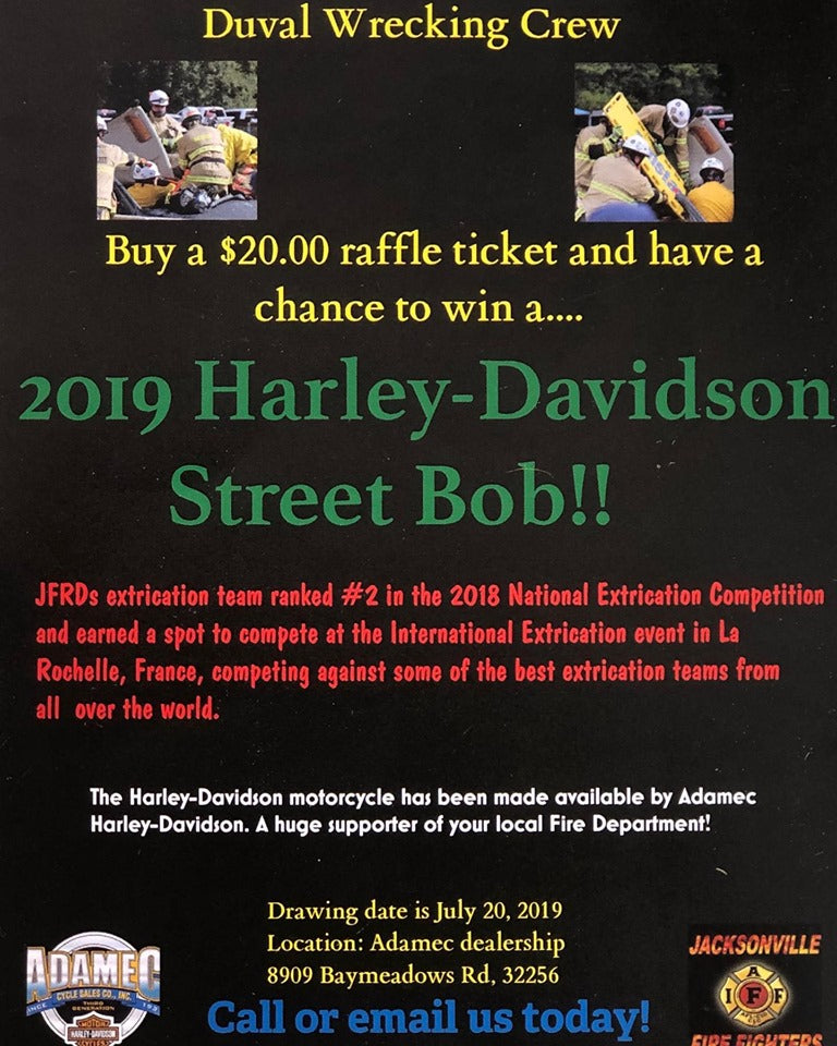 Duval Wrecking Crew Harley-Davidson Street Bob Giveaway! Adamec Harley-Davidson