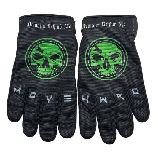 Black Gloves - Green Logo