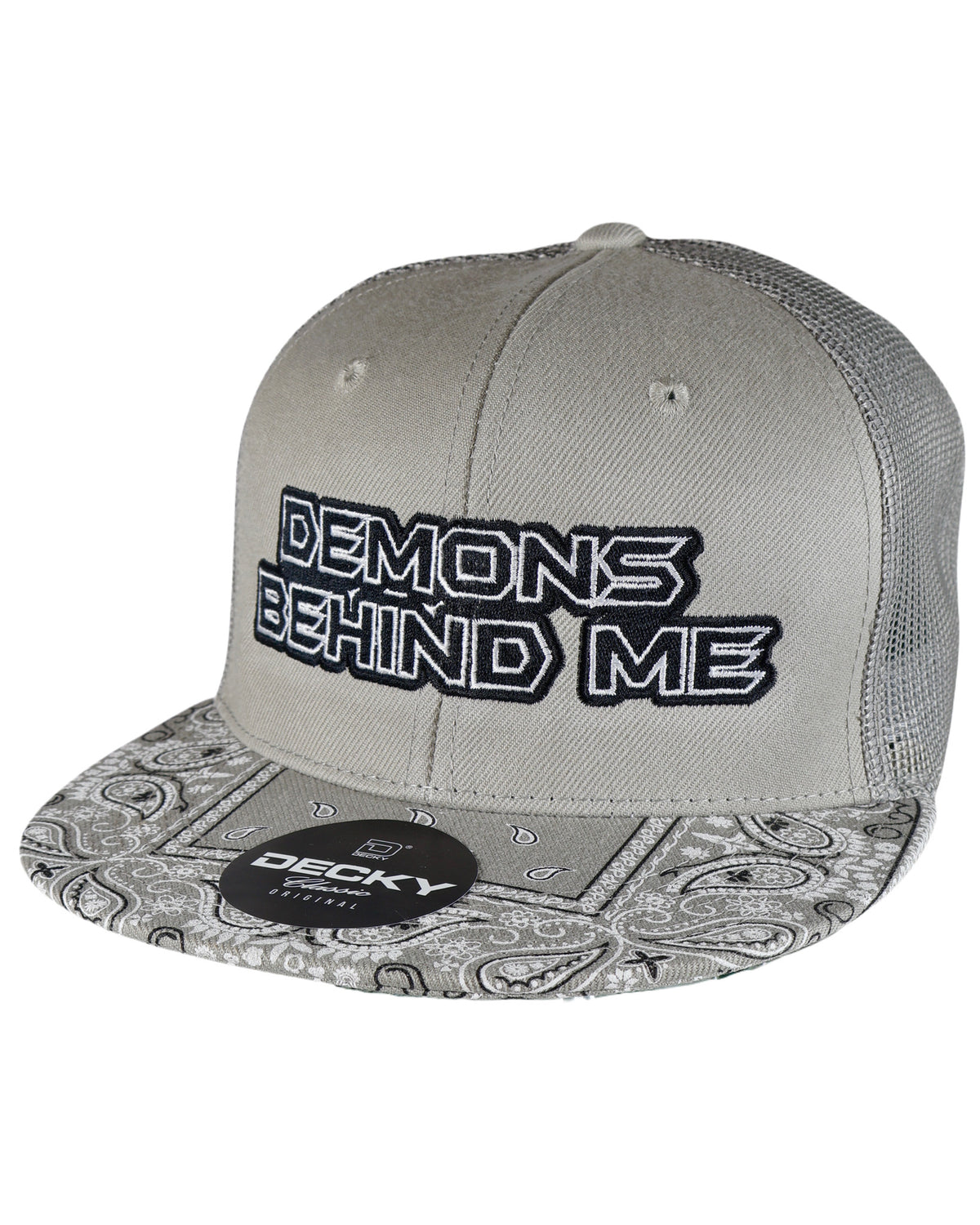 Gray Bandana Bill Snapback