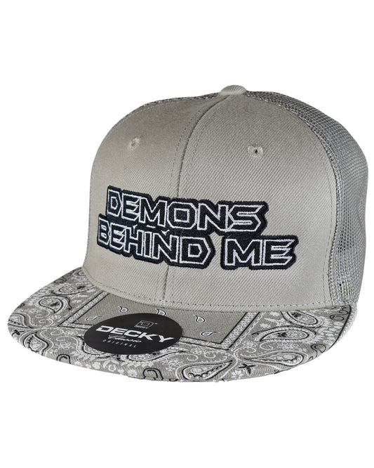 LIMITED EDITION! Gray Bandana Bill Snapback