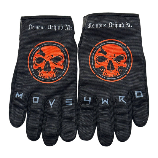 Black Gloves - Orange Logo