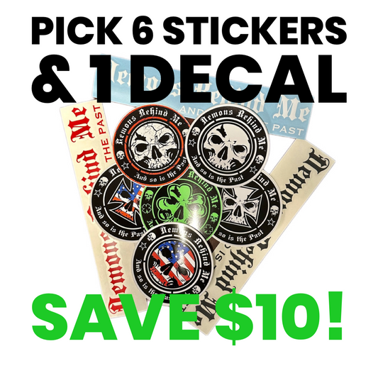 Save $10!  Ultimate Sticker Bundle - 6 Stickers, 1 Vinyl Decal